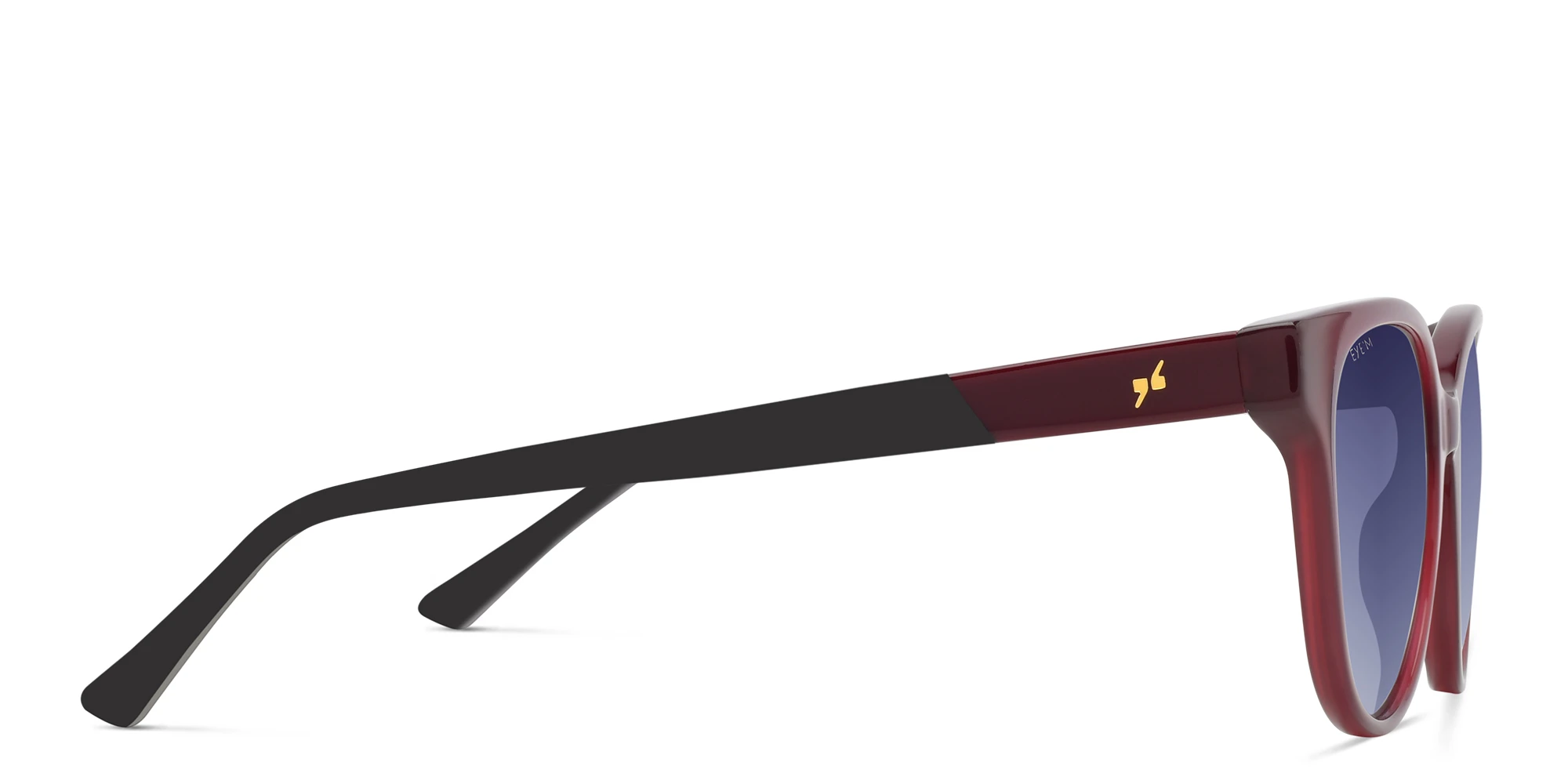 تسوق نظارة شمسية بإطار مربع EYE'M بلون أحمر أونلاين.