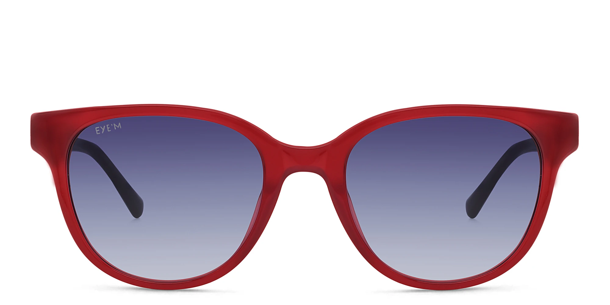 Shop EYE'M Square Sunglasses in Red online.