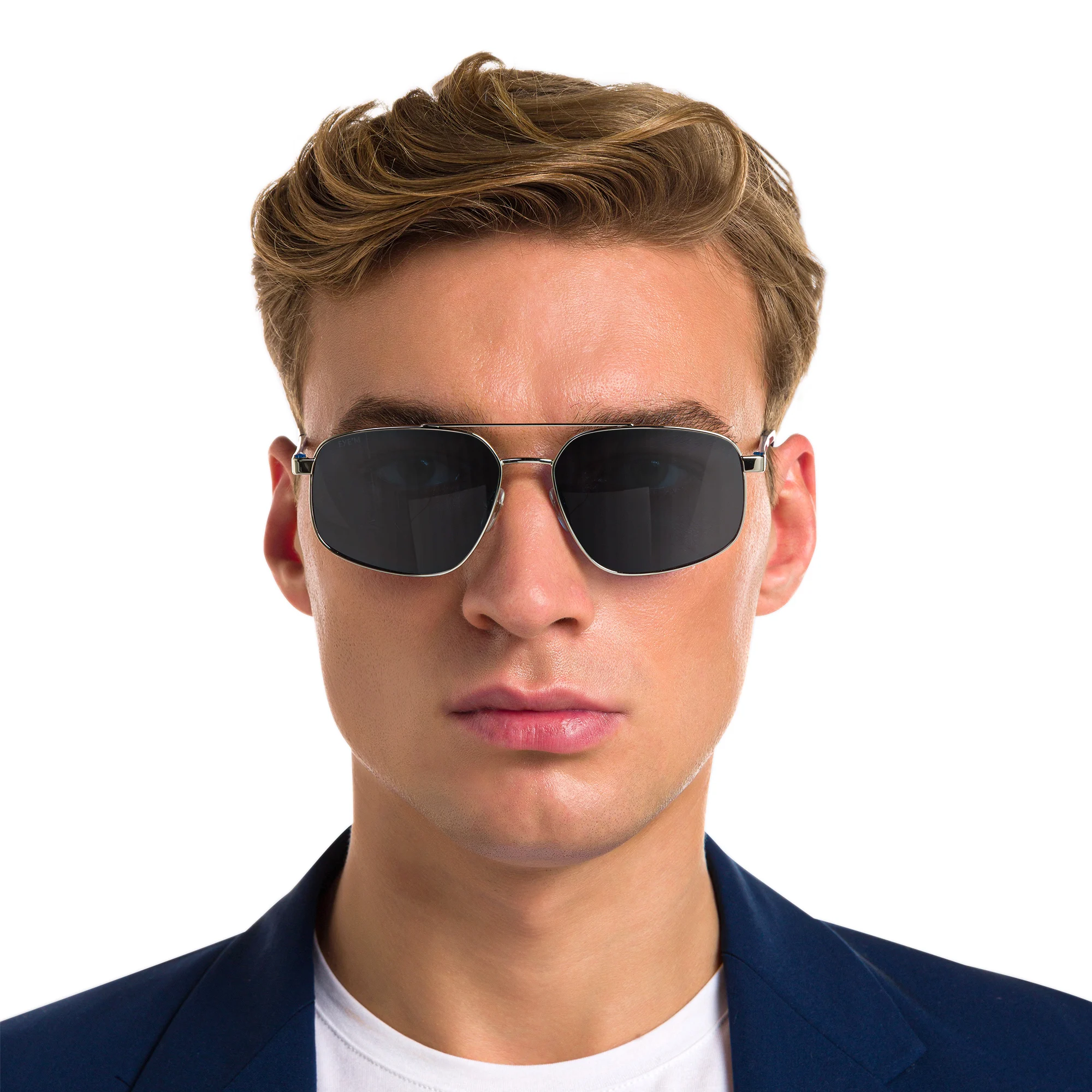 Shop EYE'M Aviator Sunglasses in Silver online.