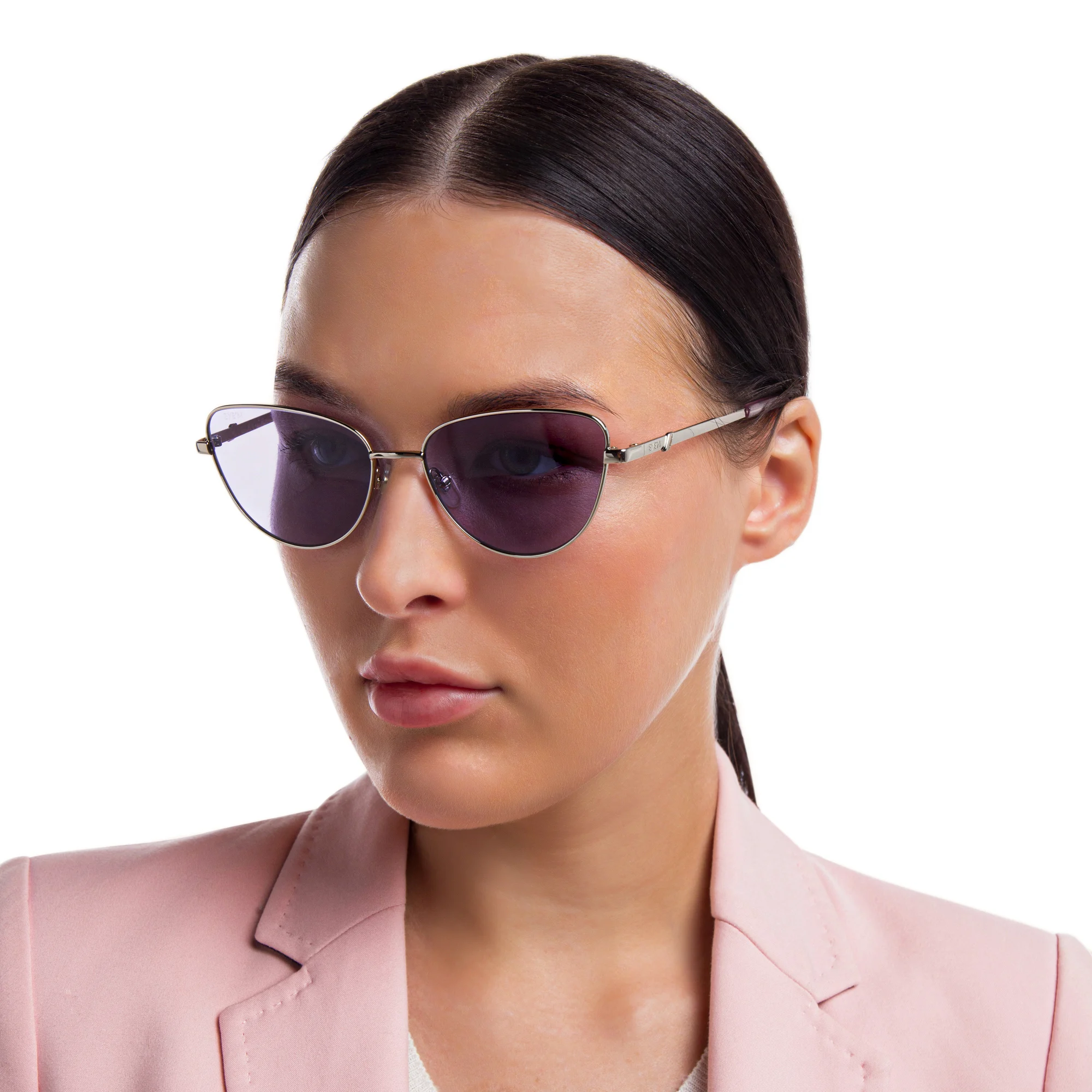Shop EYE'M Cat Eye Sunglasses in Gold online.