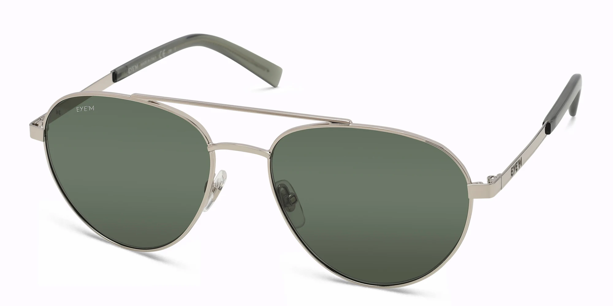 Shop EYE'M Aviator Sunglasses in Silver online.