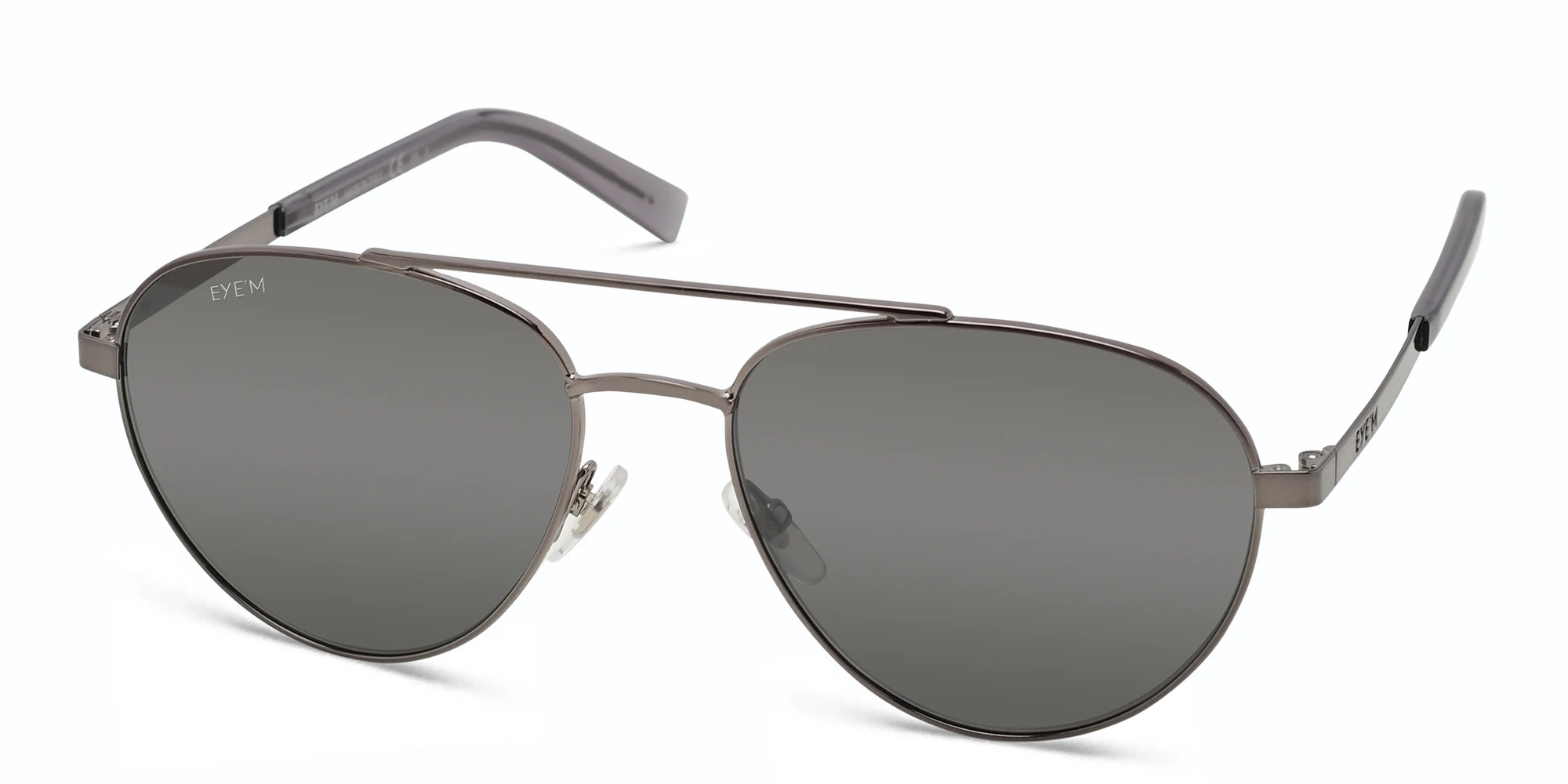 Shop EYE'M Aviator Sunglasses in Silver online.