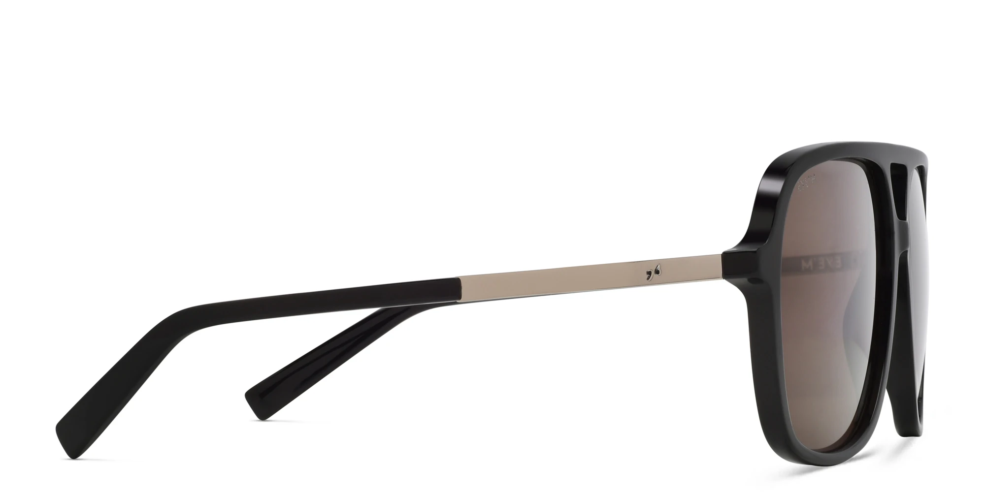 Shop EYE'M Rectangle Sunglasses in Black online.
