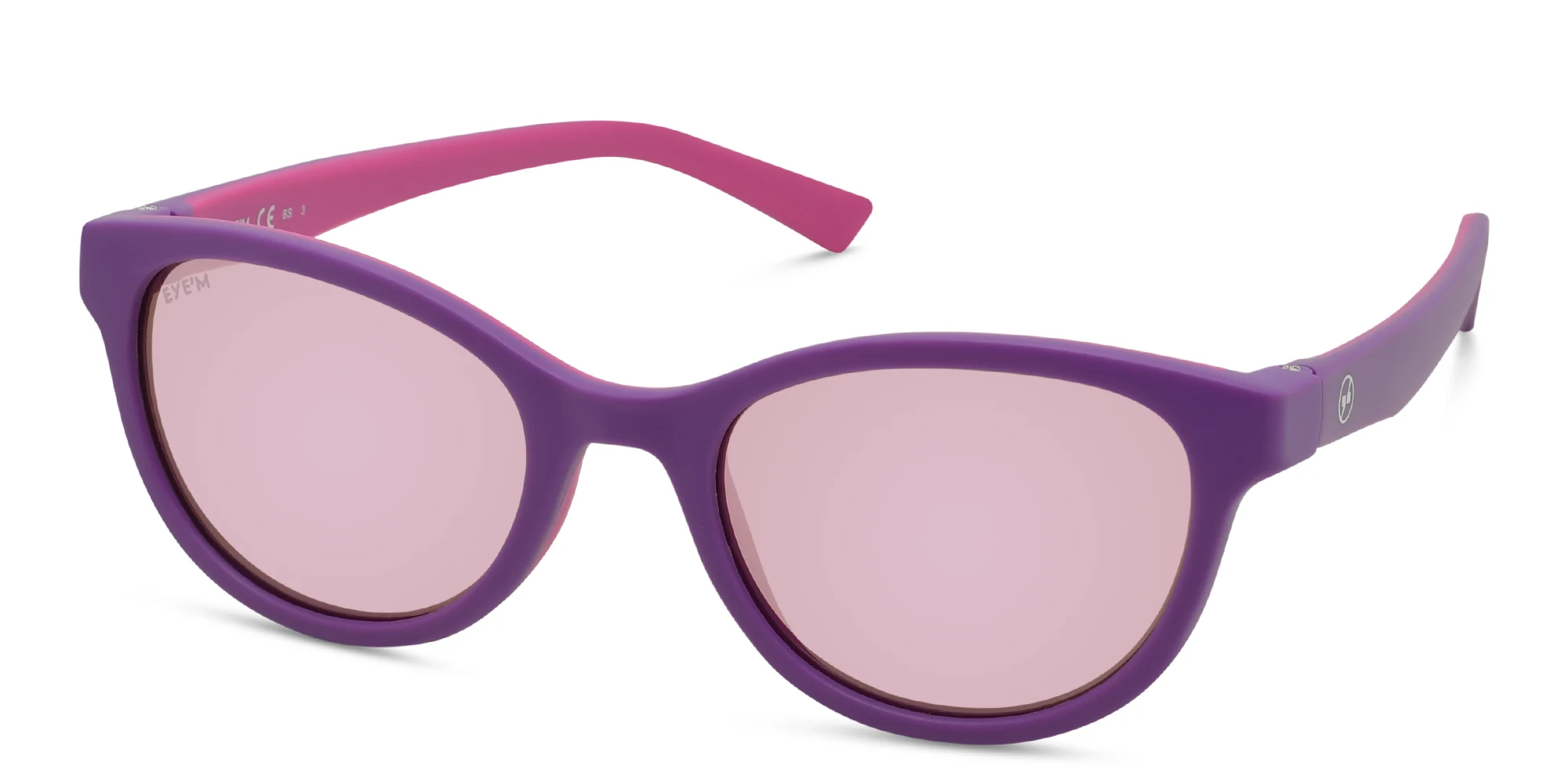 Shop EYE'M Kids Cat Eye Sunglasses in Purple online.