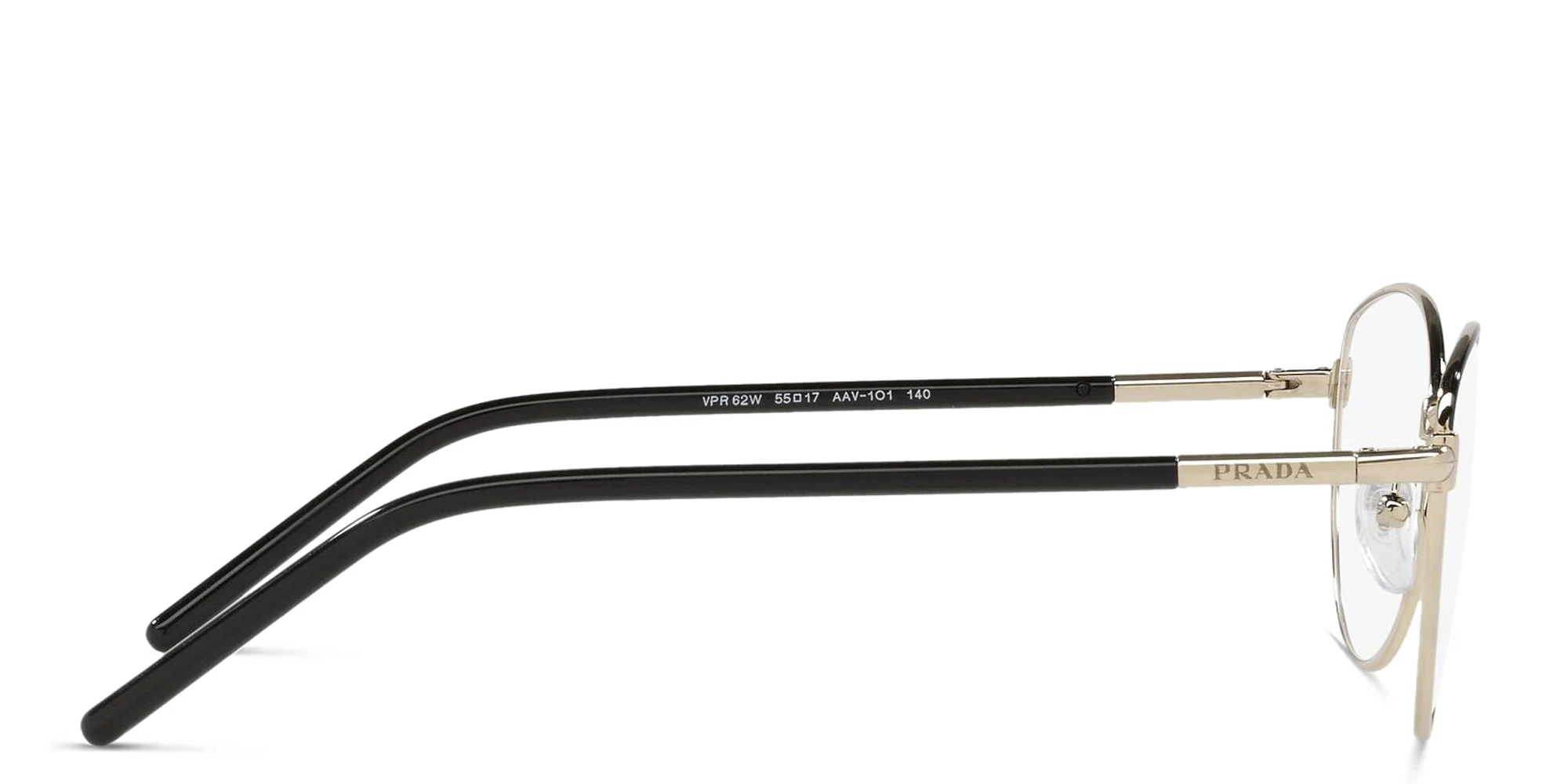 Shop PRADA Wide Cat Eye Eyeglasses in Gold online.