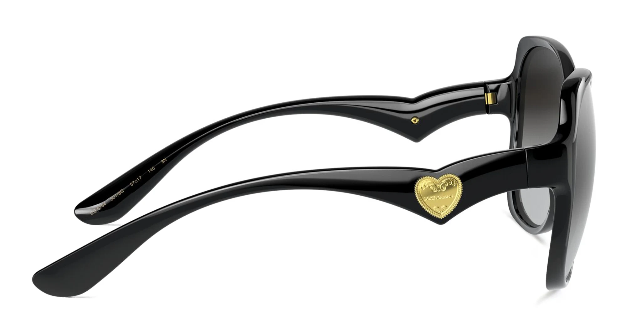 Shop Dolce & Gabbana Cat Eye Sunglasses in Black online.