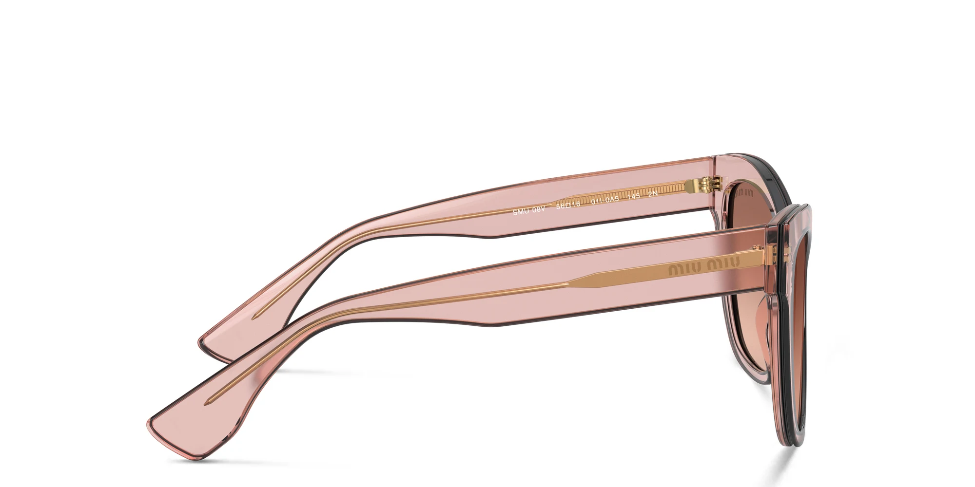 تسوق نظارة شمسية بإطار كات آي ميو ميو بلون Pink Transparent أونلاين.