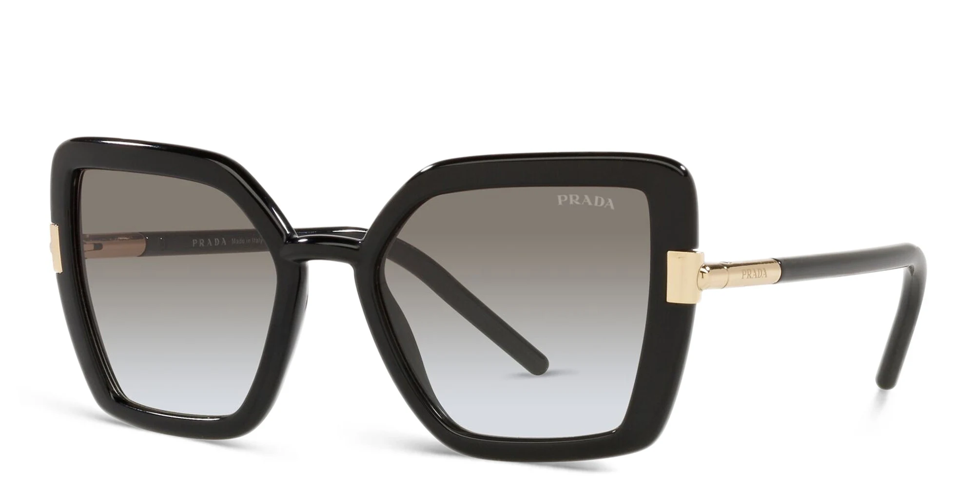 Shop PRADA Cat Eye Sunglasses in Black online.