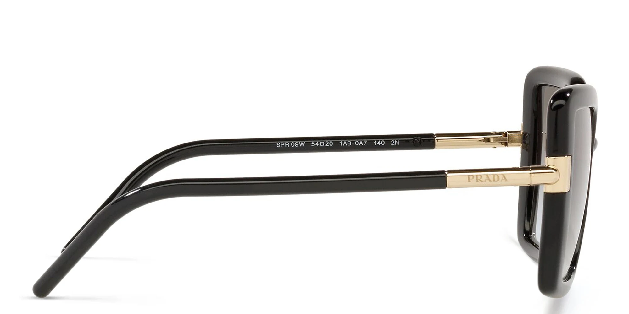 Shop PRADA Cat Eye Sunglasses in Black online.
