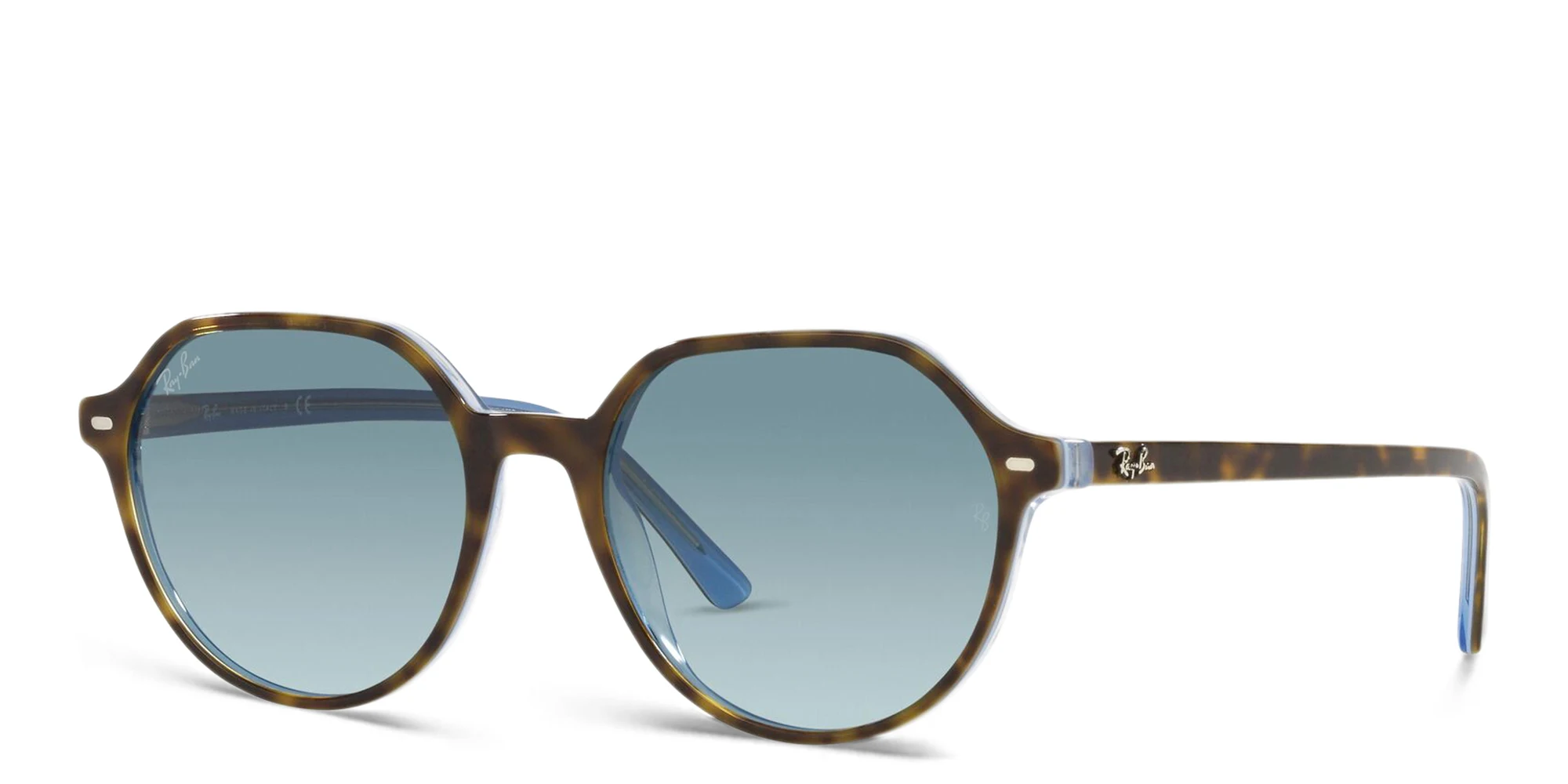 تسوق نظارة شمسية "تاليا" بإطار غير منتظم للجنسين راي بان بلون Havana On Light Blue أونلاين.