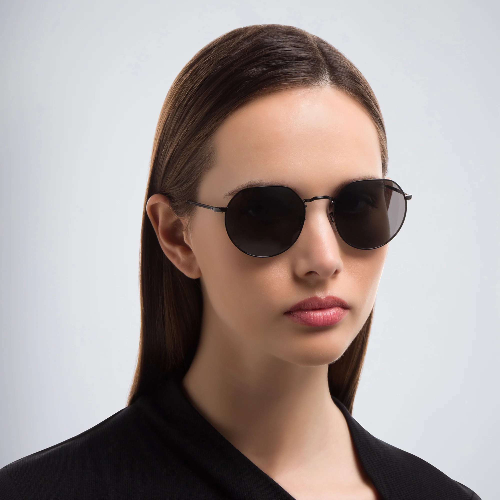 Shop Ray-Ban Jack Unisex Irregular Sunglasses in Black online.