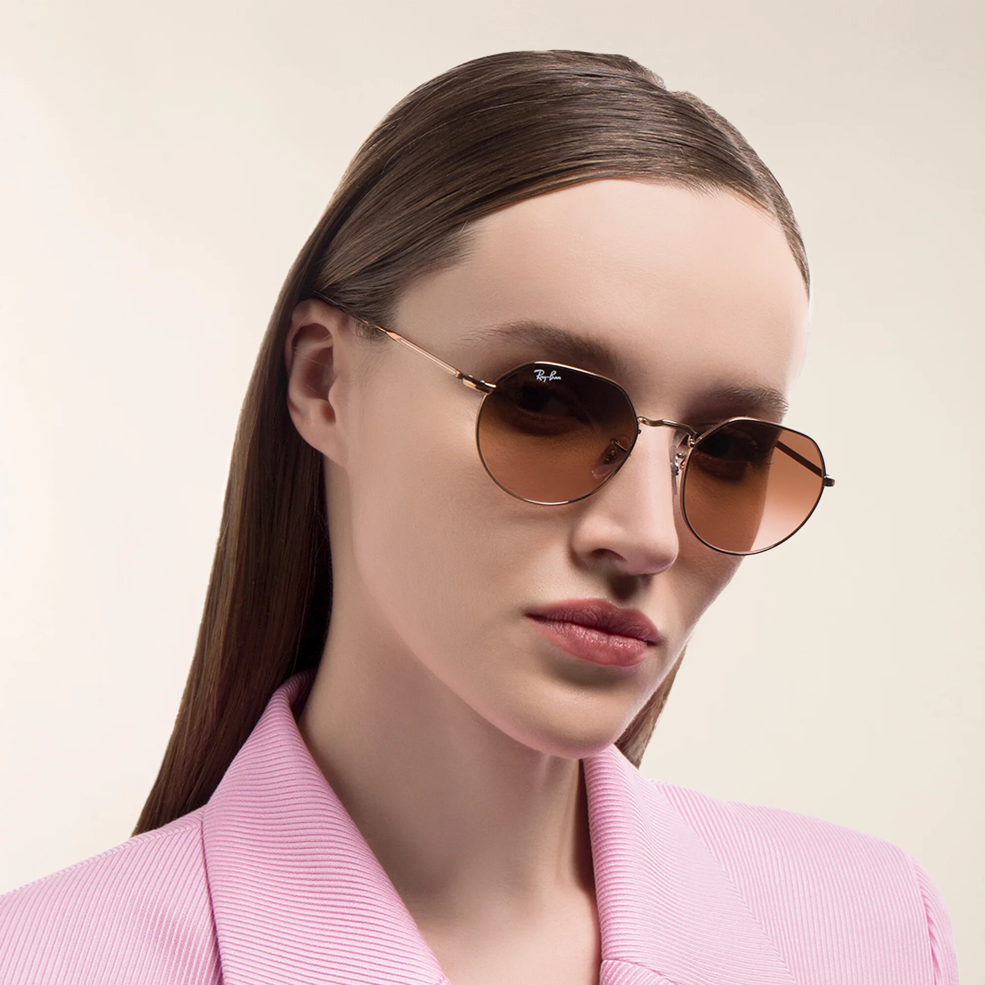 Shop Ray-Ban Jack Unisex Irregular Sunglasses in Copper online.