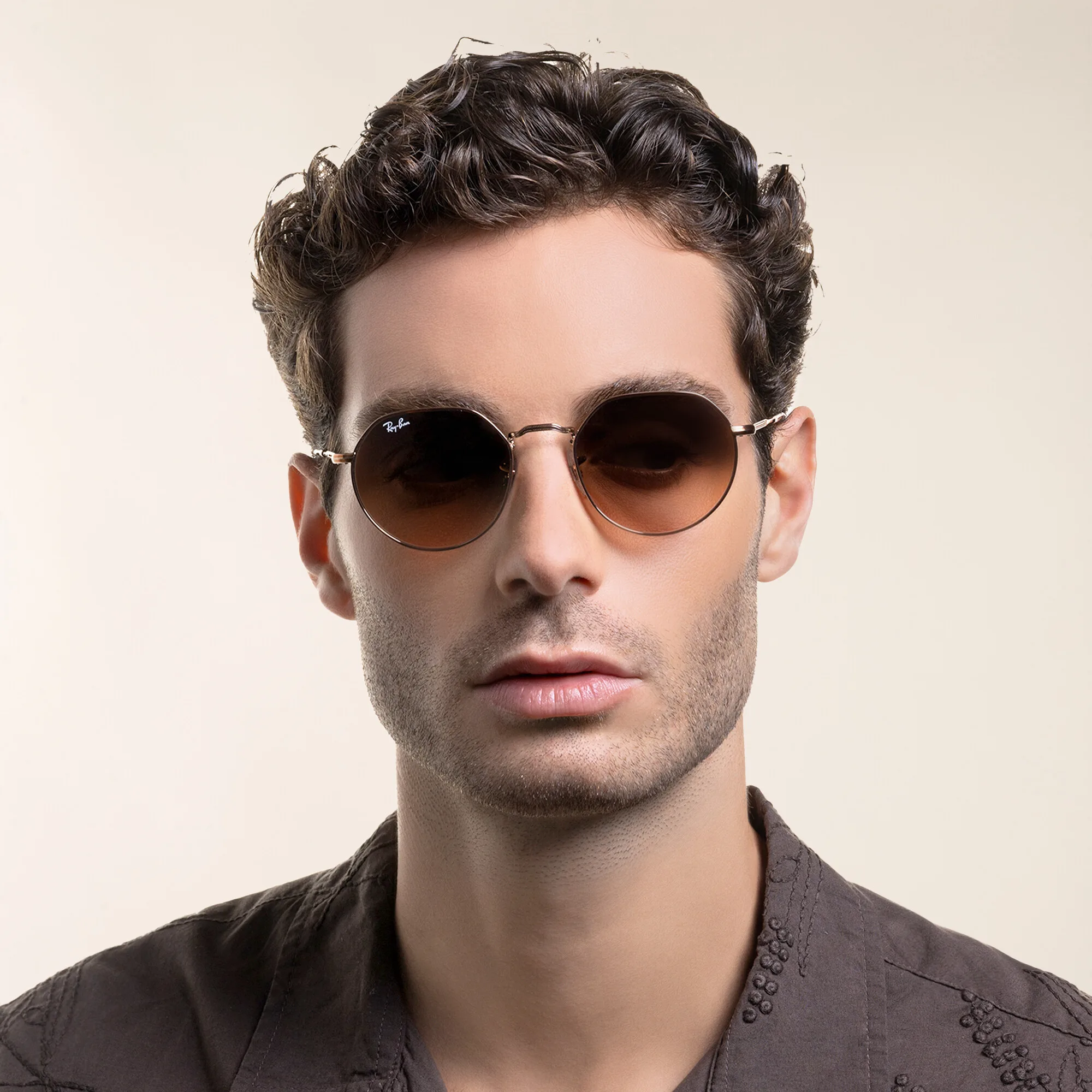 Shop Ray-Ban Jack Unisex Irregular Sunglasses in Copper online.