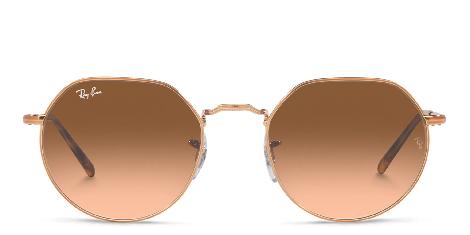 Shop Ray-Ban Jack Unisex Irregular Sunglasses in Copper online.