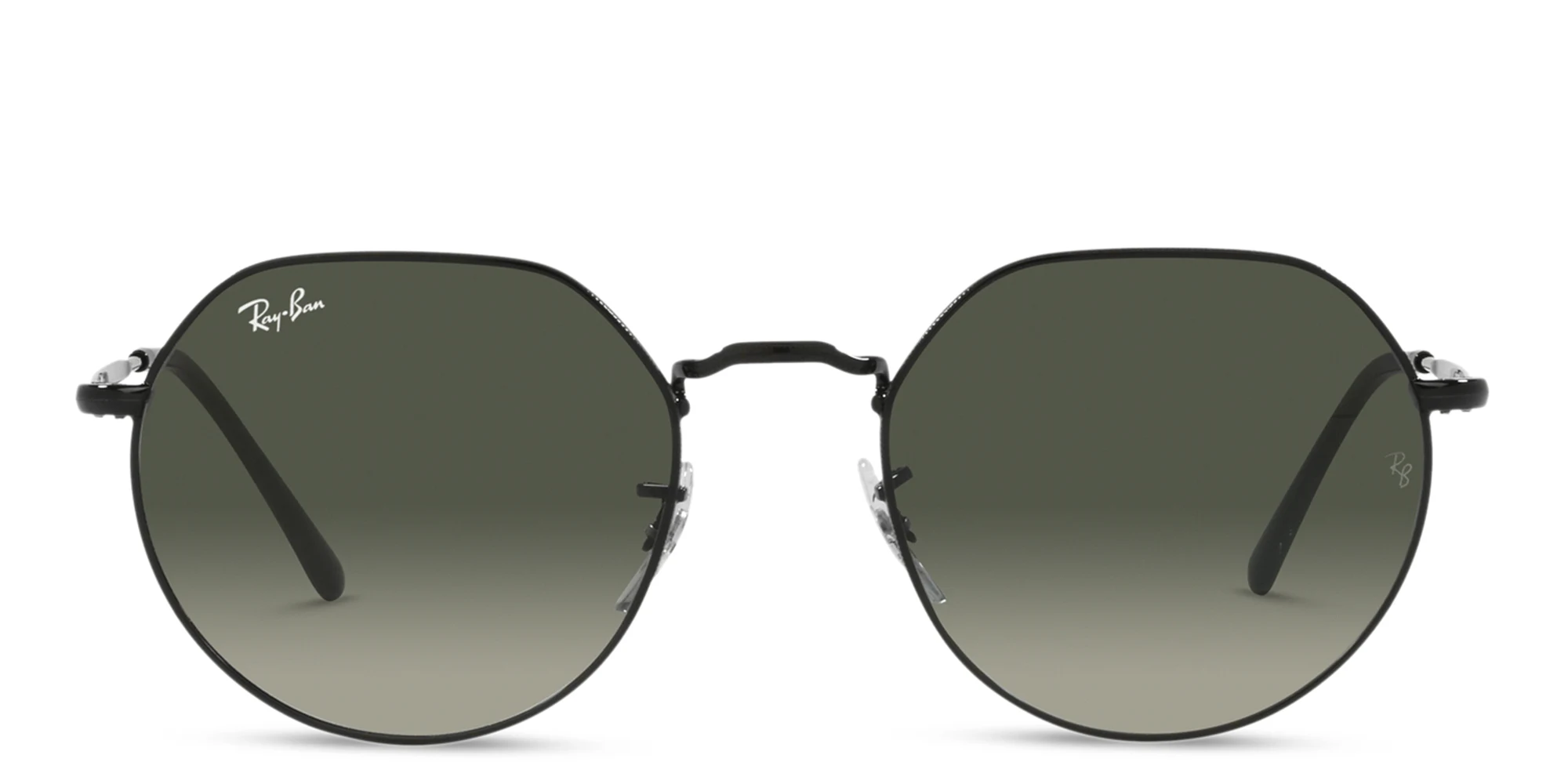 Shop Ray-Ban Jack Unisex Irregular Sunglasses in Black online.