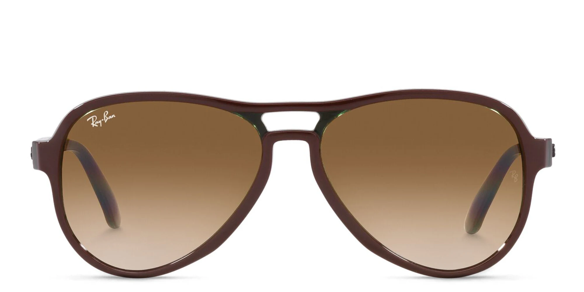 Shop Ray-Ban Unisex Aviator Sunglasses in Brown online.