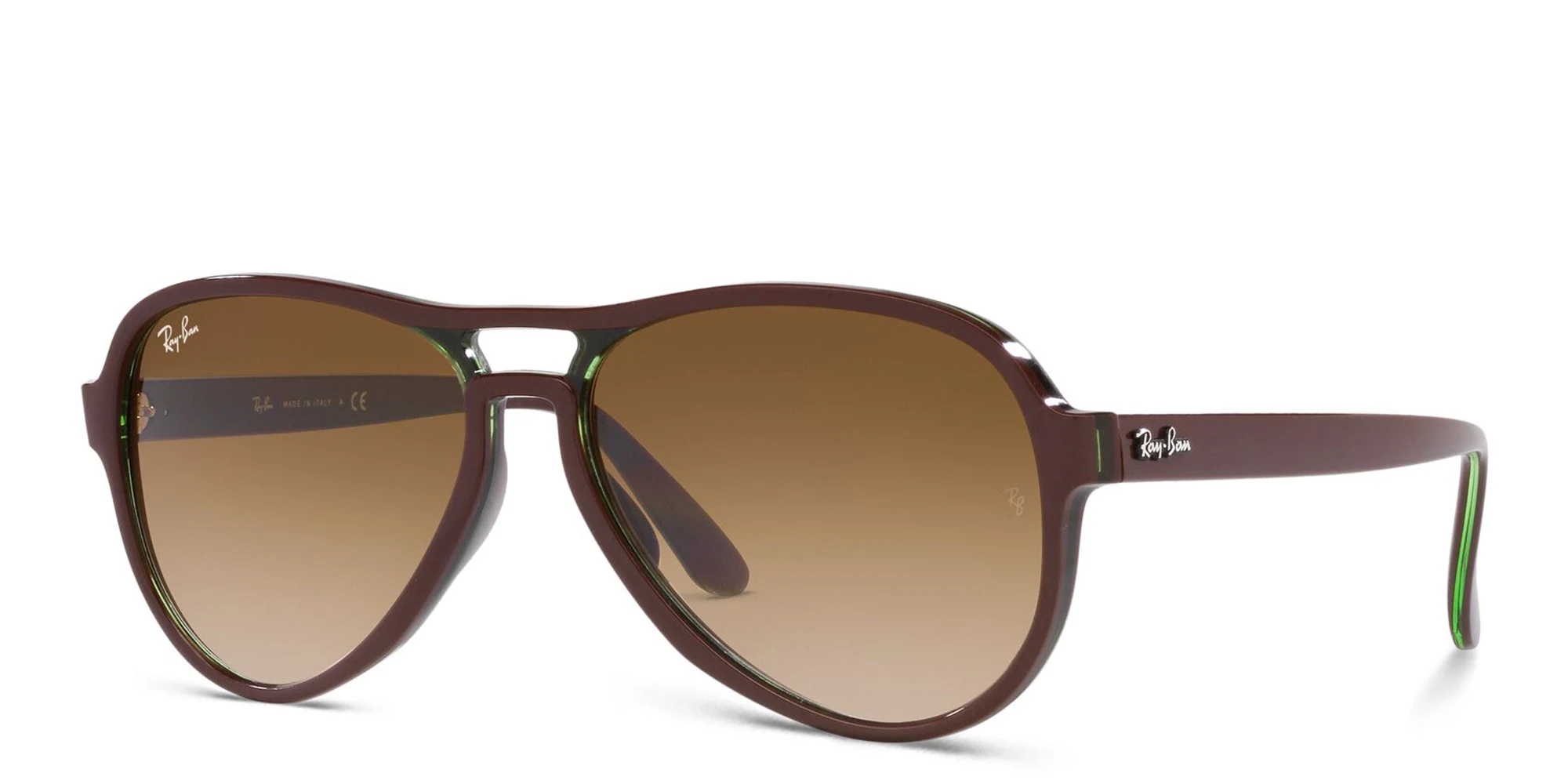 Shop Ray-Ban Unisex Aviator Sunglasses in Brown online.