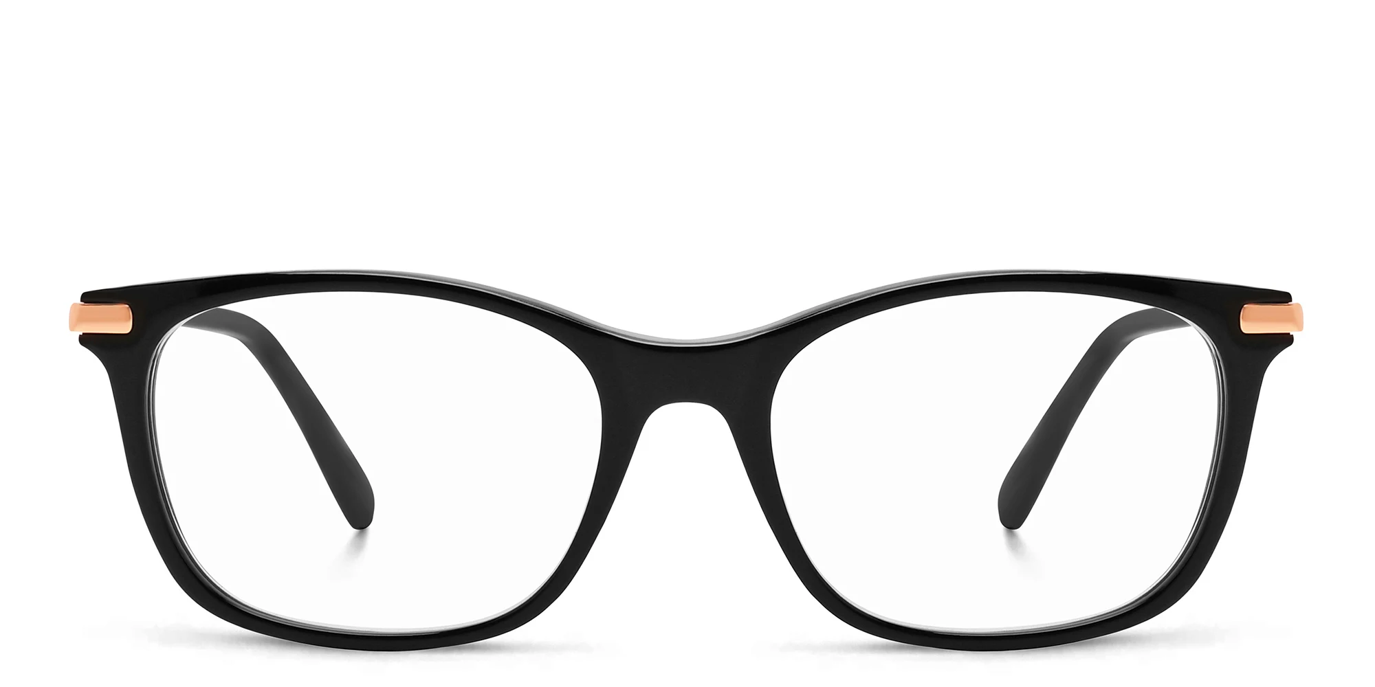 Shop JIMMY CHOO Rectangle Eyeglasses in Black online.