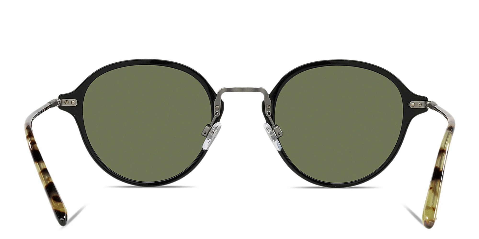 Shop GIORGIO ARMANI Round Sunglasses in Black online.