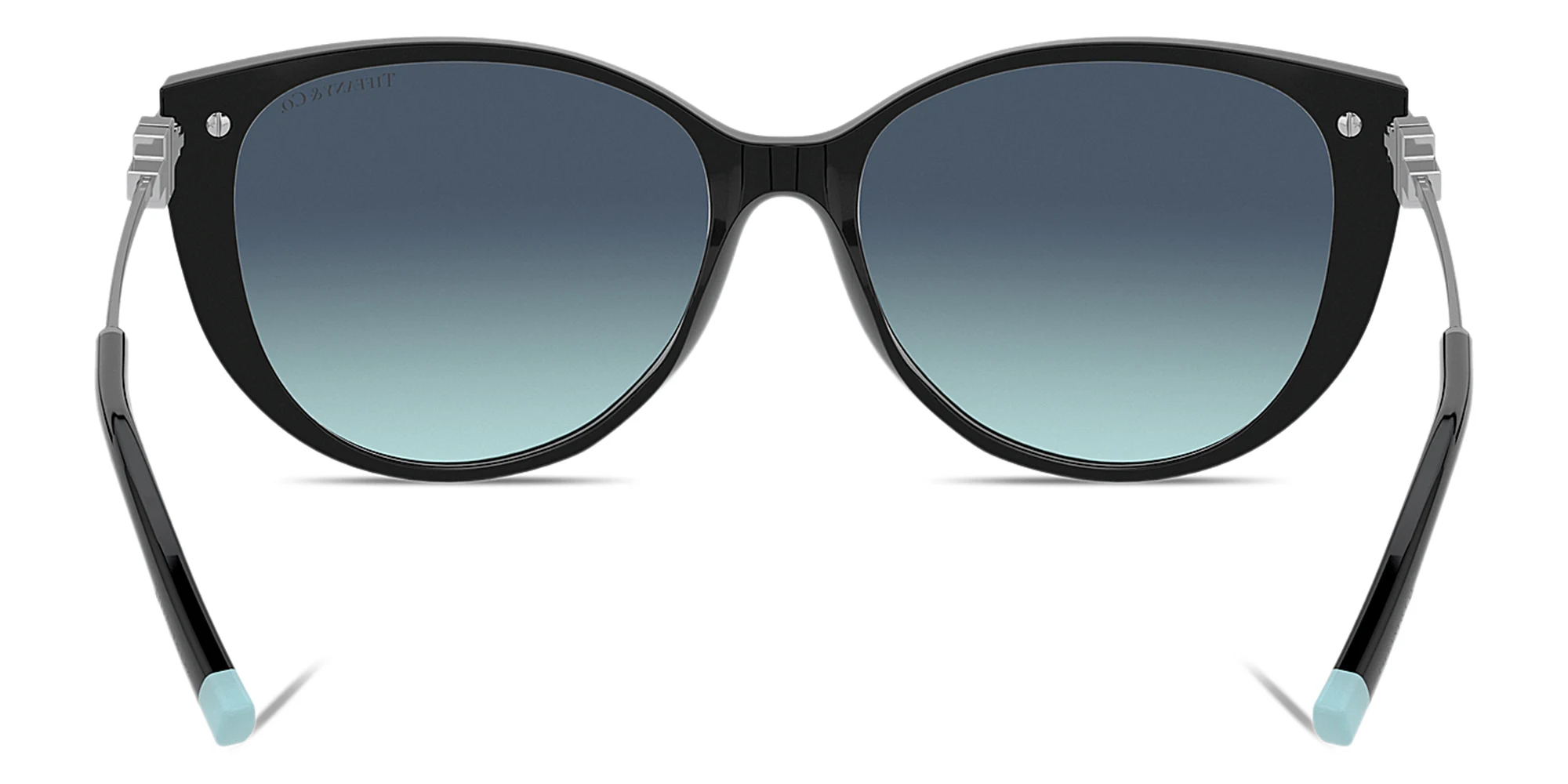 Shop TIFFANY Cat-Eye Sunglasses in Black online.