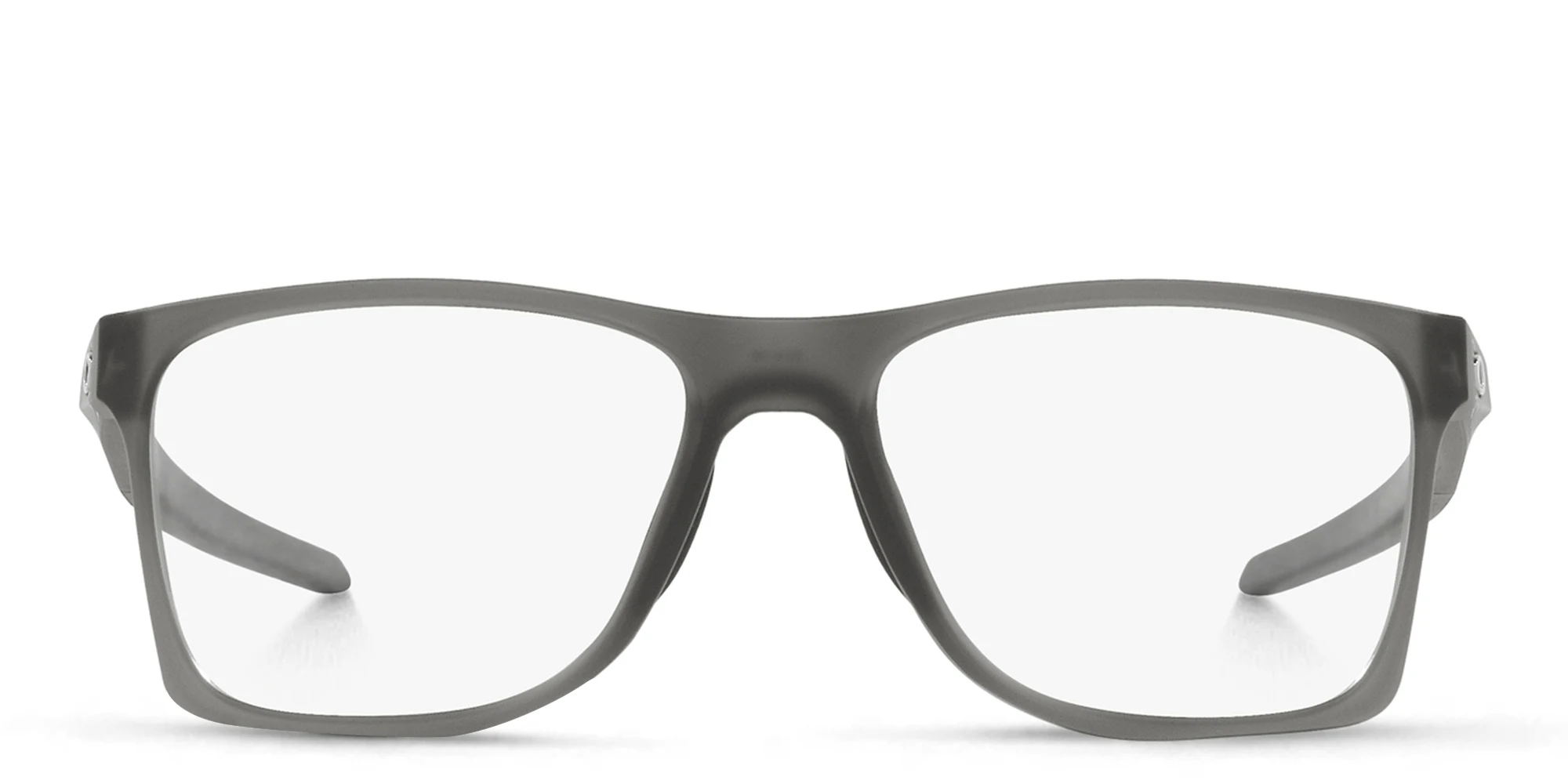 Shop Oakley Wide Square Eyeglasses in Grey online.