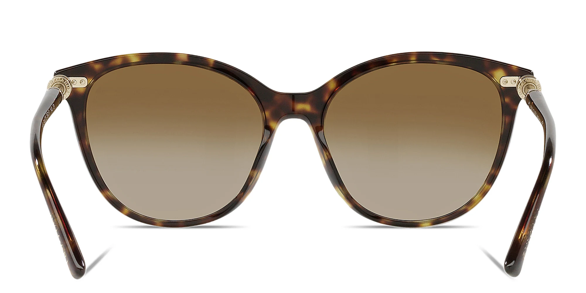 Shop BVLGARI Cat Eye Sunglasses in Havana online.