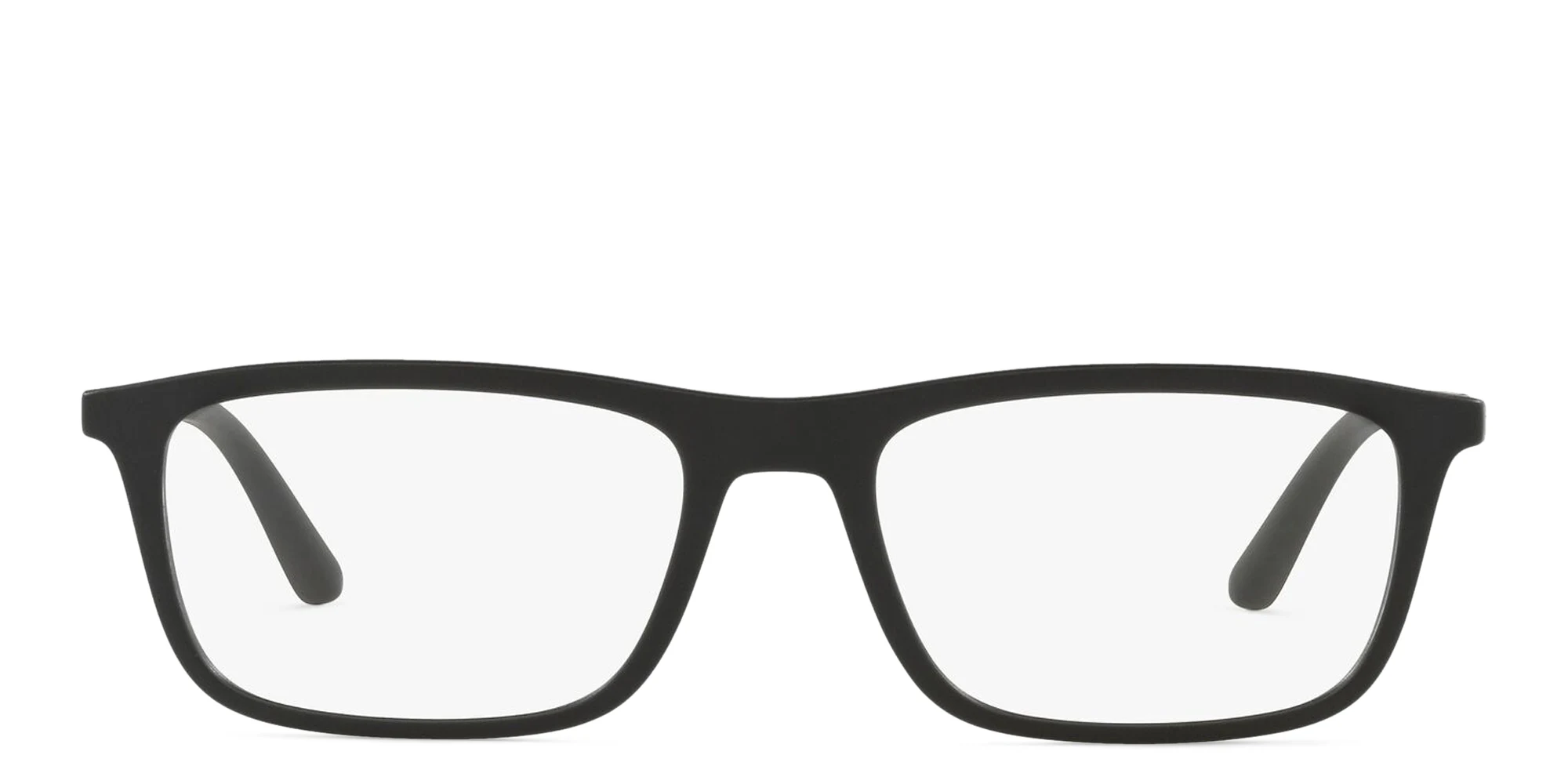 تسوق نظارة طبية مستطيلة امبوريو أرماني بلون Matte Black أونلاين.