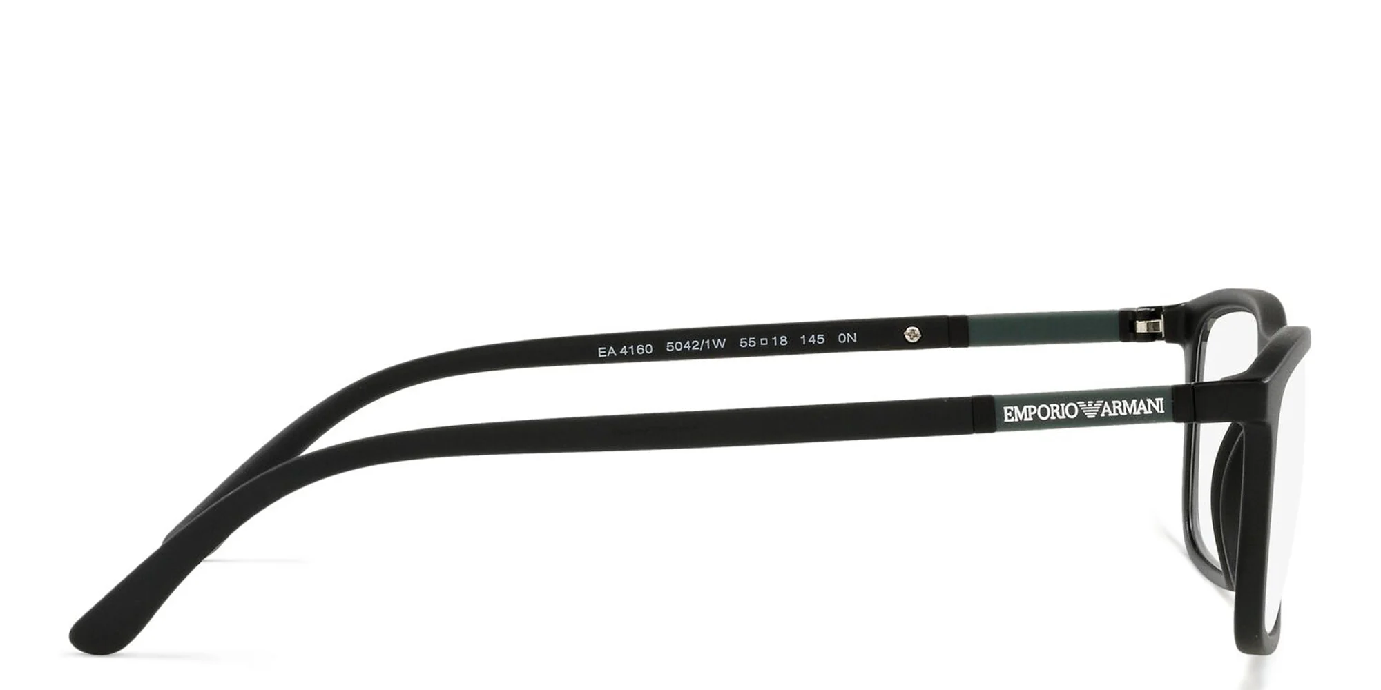 تسوق نظارة طبية مستطيلة امبوريو أرماني بلون Matte Black أونلاين.