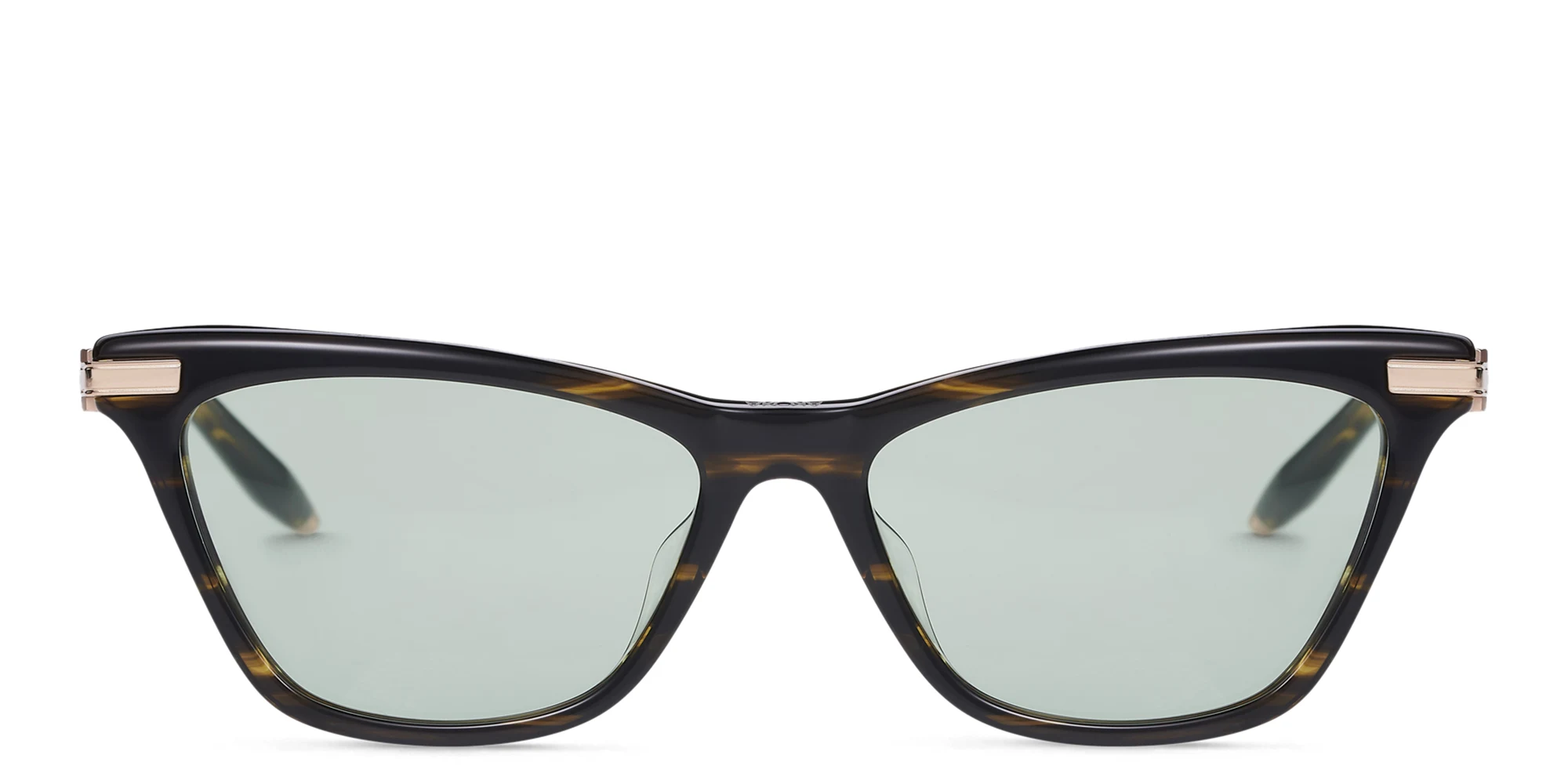 Shop AKONI Iris Cat Eye Eyeglasses in Brown online.