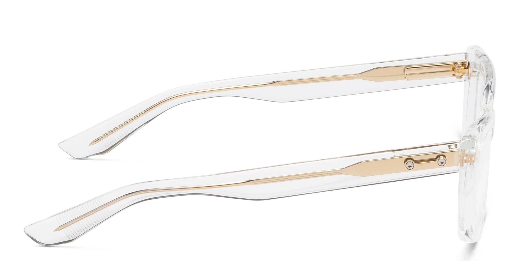 Shop AKONI Gamma Cat Eye Eyeglasses in Clear online.