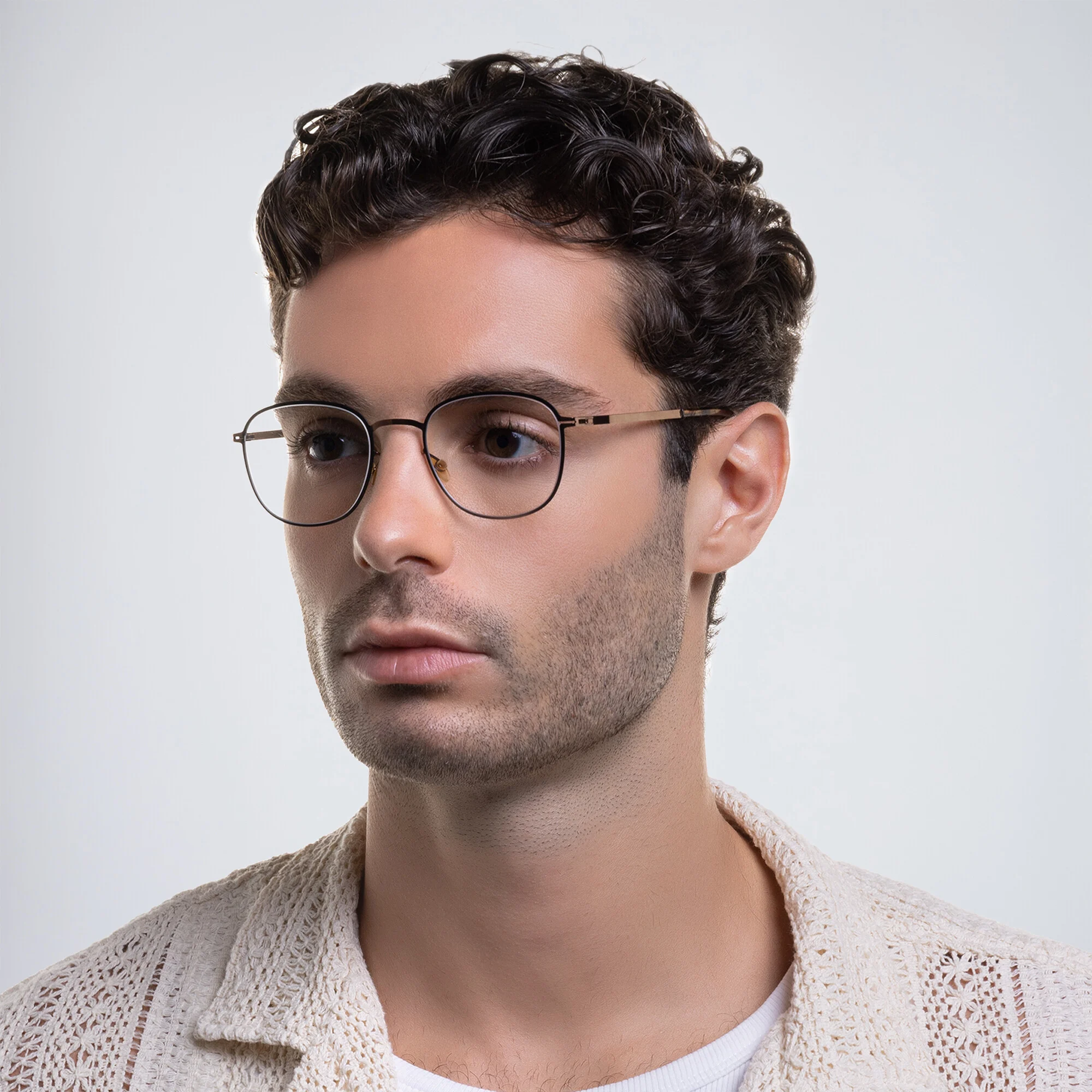 Shop MYKITA Unisex Round Eyeglasses in Grey online.