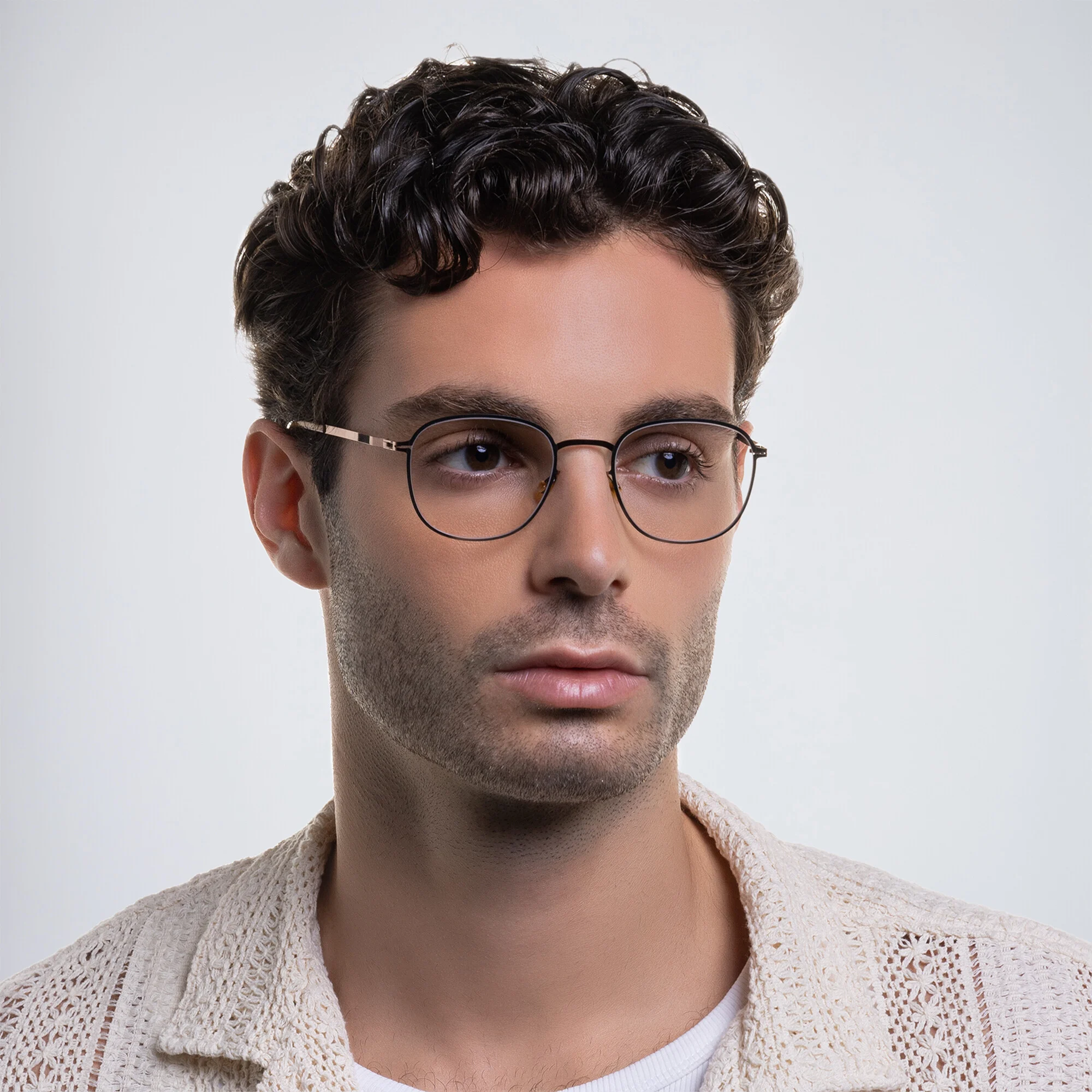 Shop MYKITA Unisex Round Eyeglasses in Grey online.