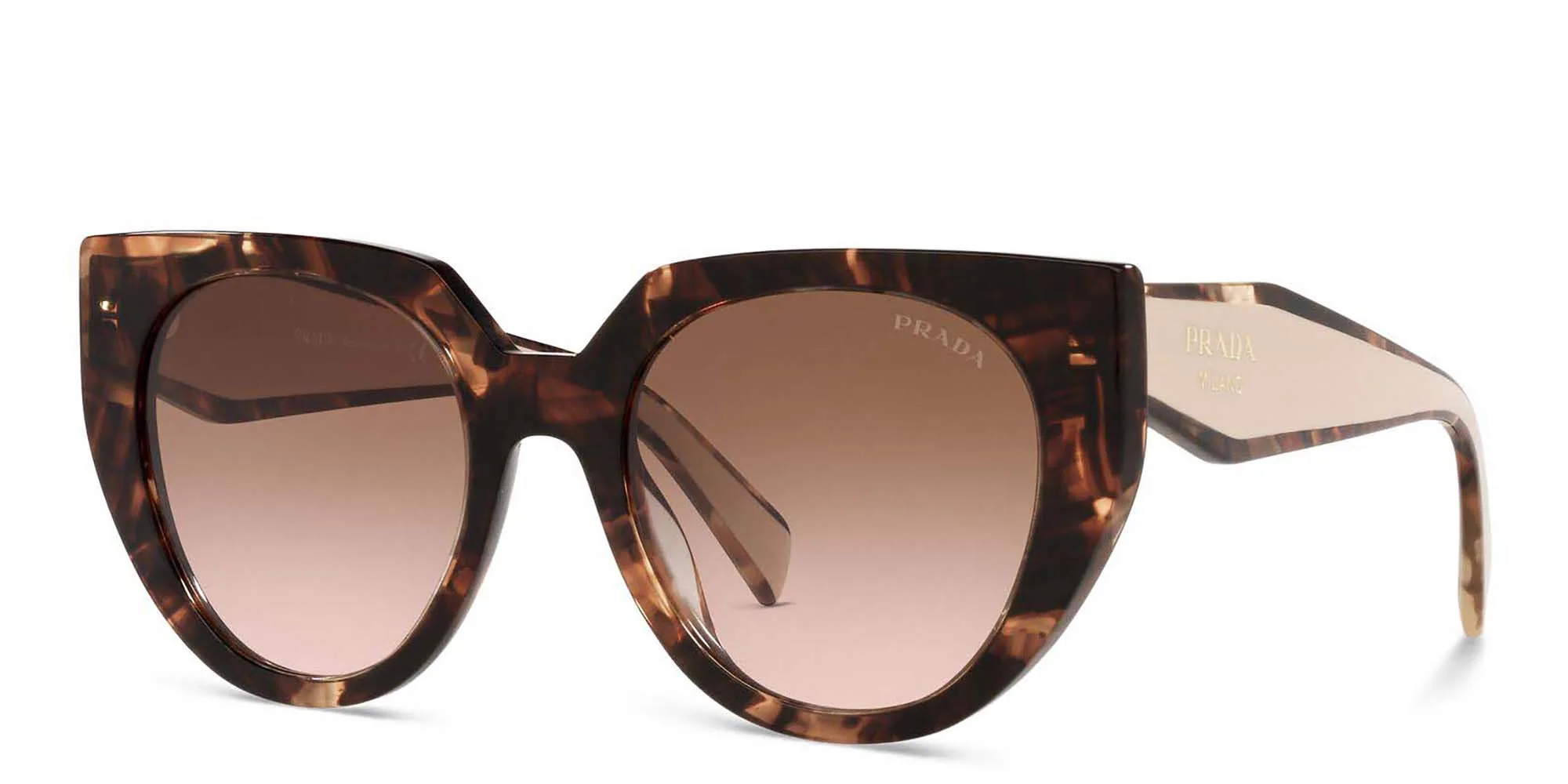 Shop PRADA Cat Eye Sunglasses in Caramel Tortoise online.