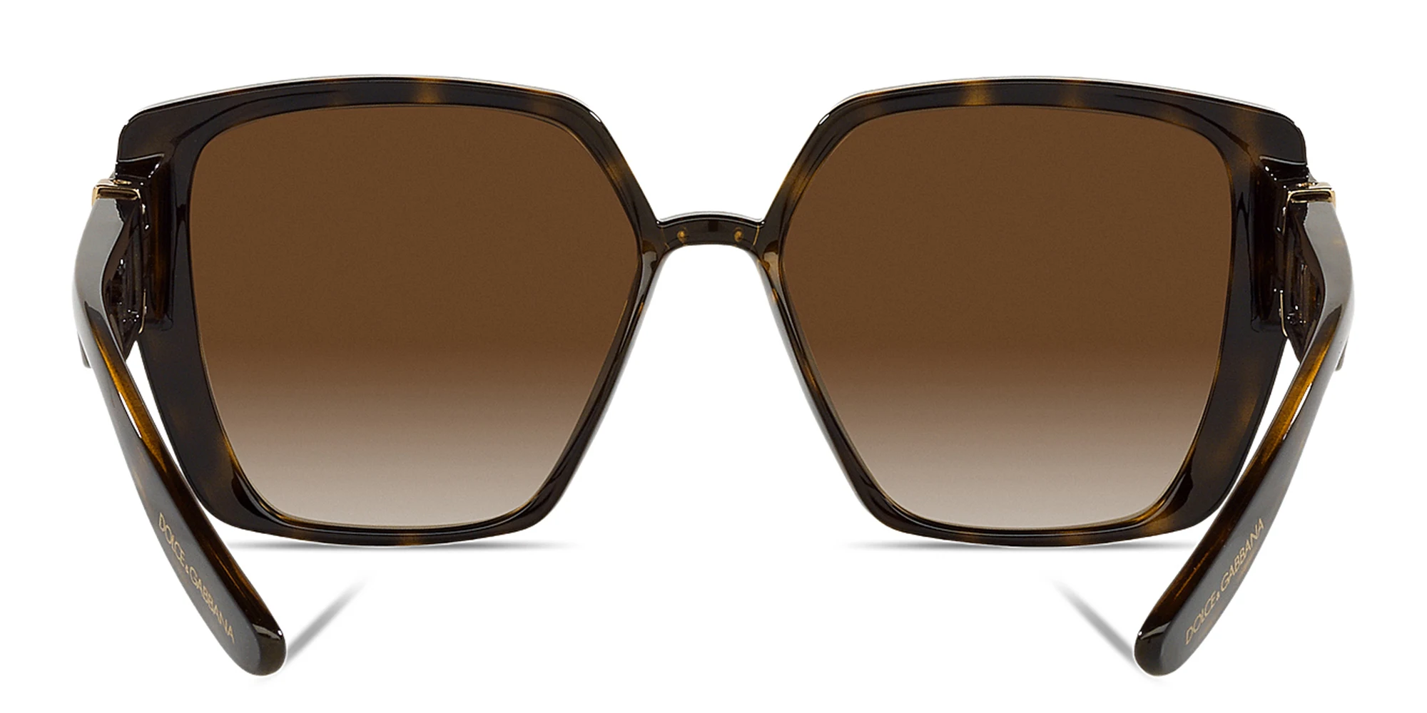 Shop Dolce & Gabbana Cat Eye Sunglasses in Brown online.