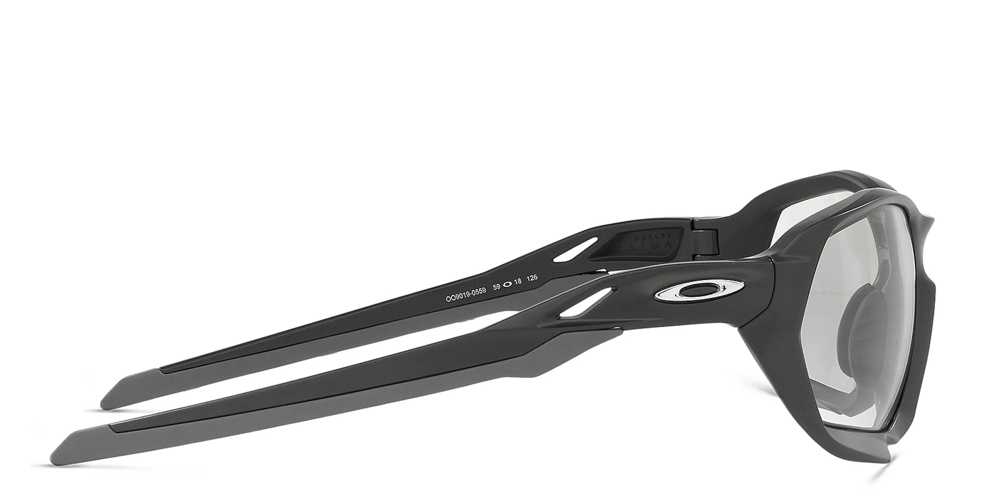 Shop Oakley Oakley Plazma Rectangle Sunglasses in Matte Carbon online.
