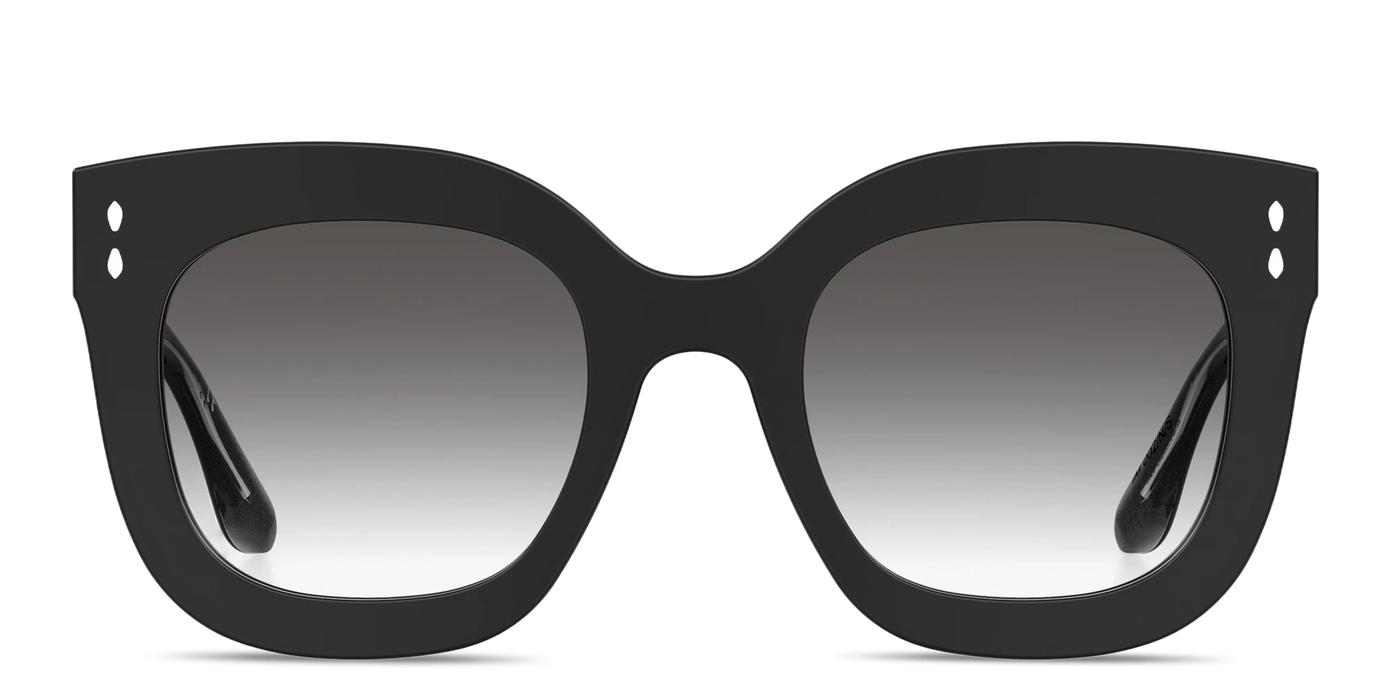 Shop ISABEL MARANT Logo Signature Oversized Square Sunglasses in Black online.