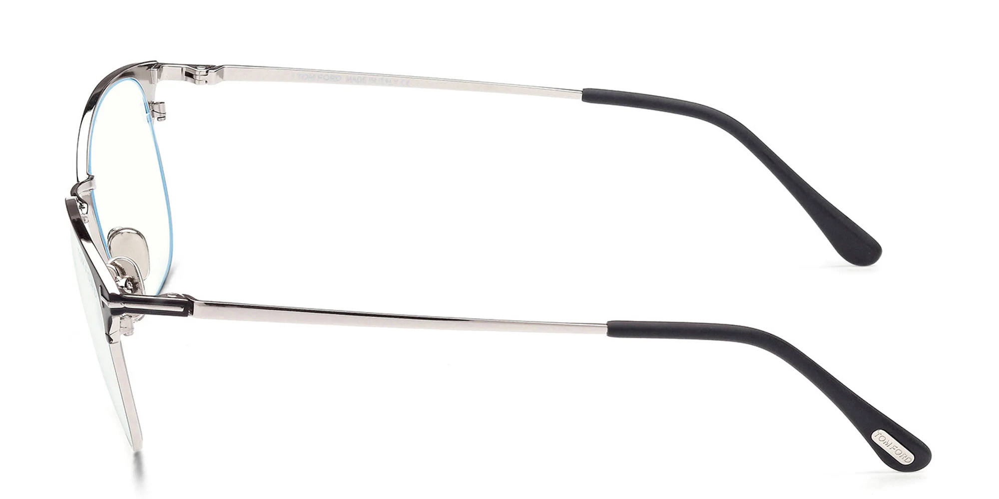 Shop TOM FORD Square Eyeglasses in Matte Black online.