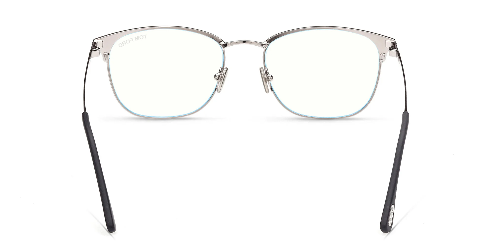 Shop TOM FORD Square Eyeglasses in Matte Black online.