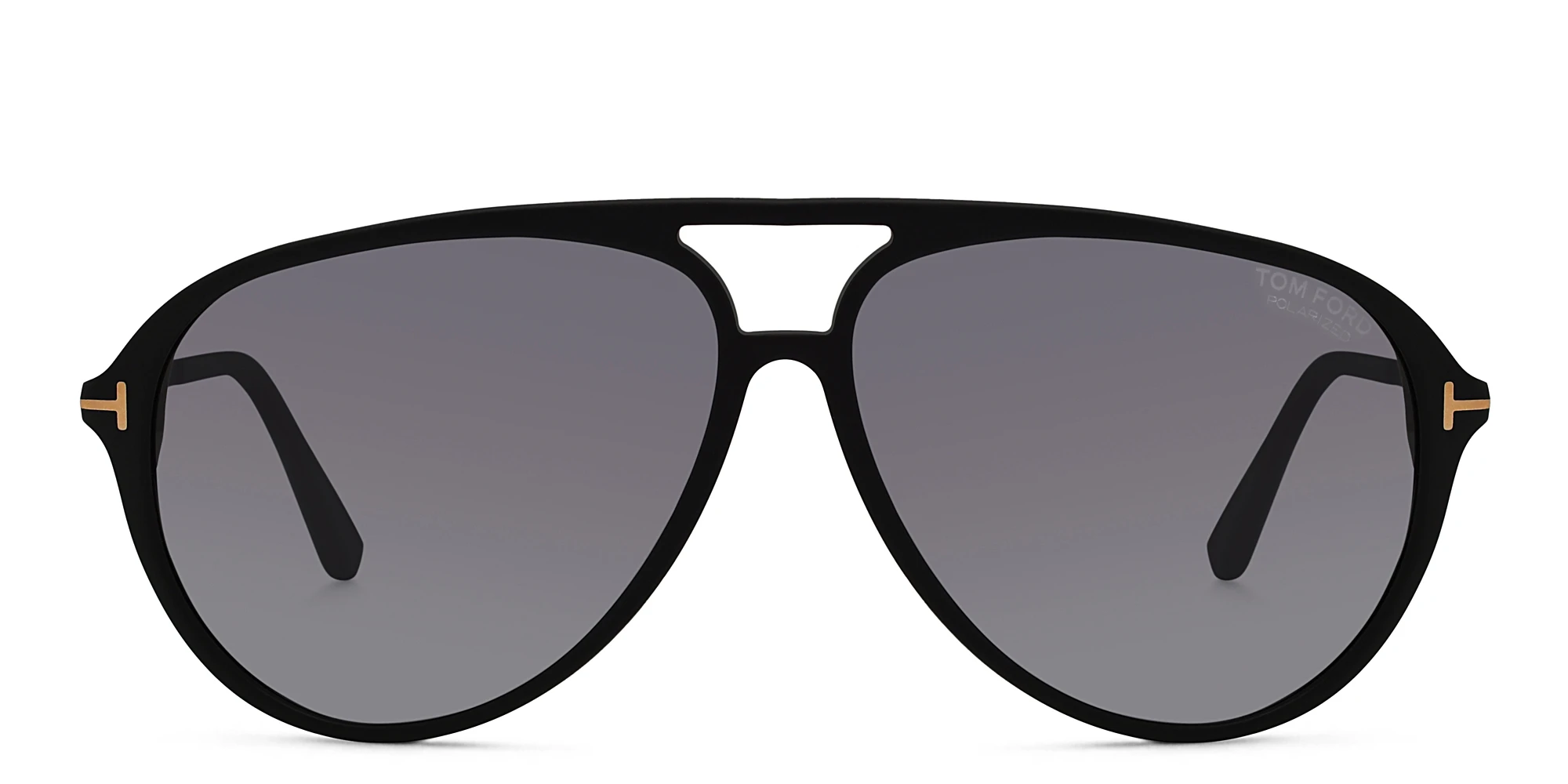 Shop TOM FORD Samson Pilot Sunglasses in Shiny Black online.