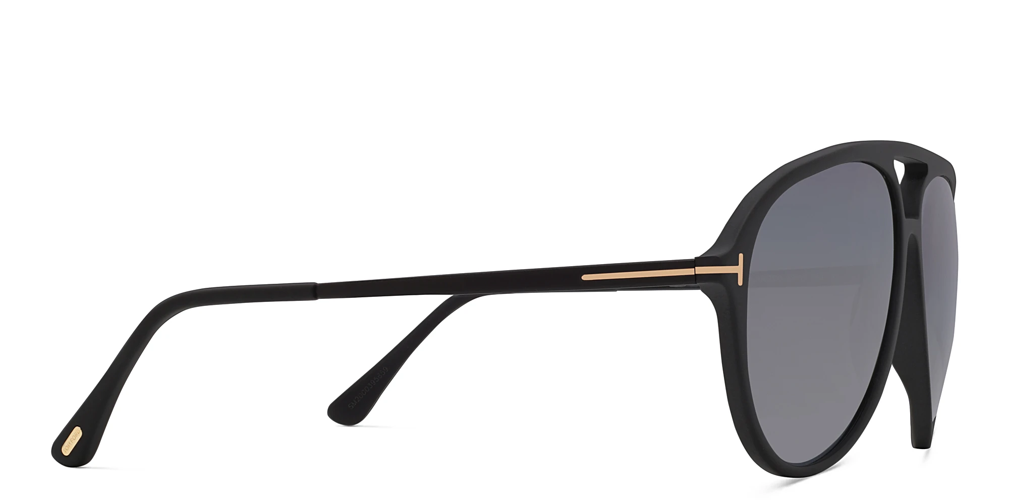 Shop TOM FORD Samson Pilot Sunglasses in Shiny Black online.