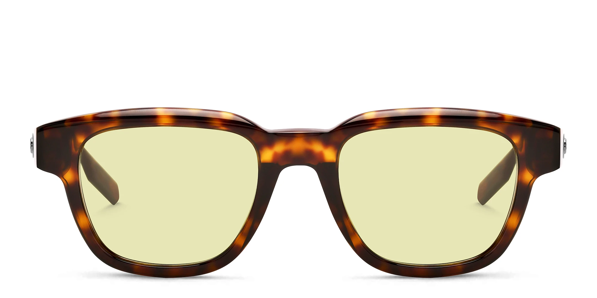 Shop MONTBLANC Square Sunglasses in Havana online.