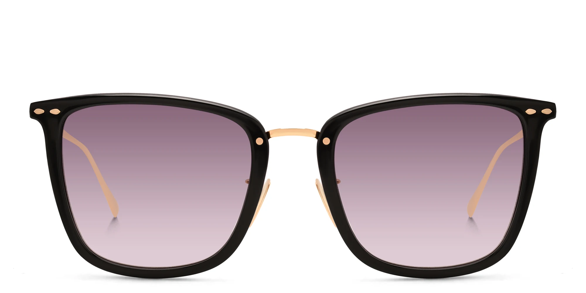 Shop ISABEL MARANT Square Sunglasses in Black Gold online.