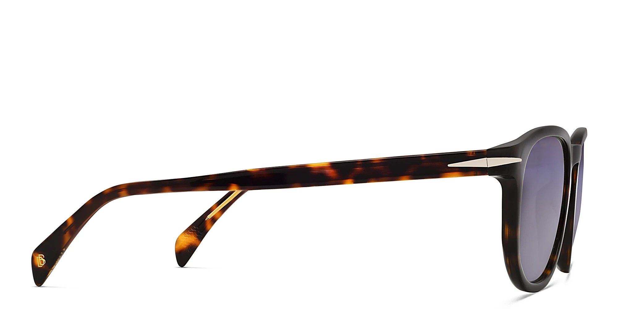 Shop DAVID BECKHAM Square Sunglasses in Havana online.