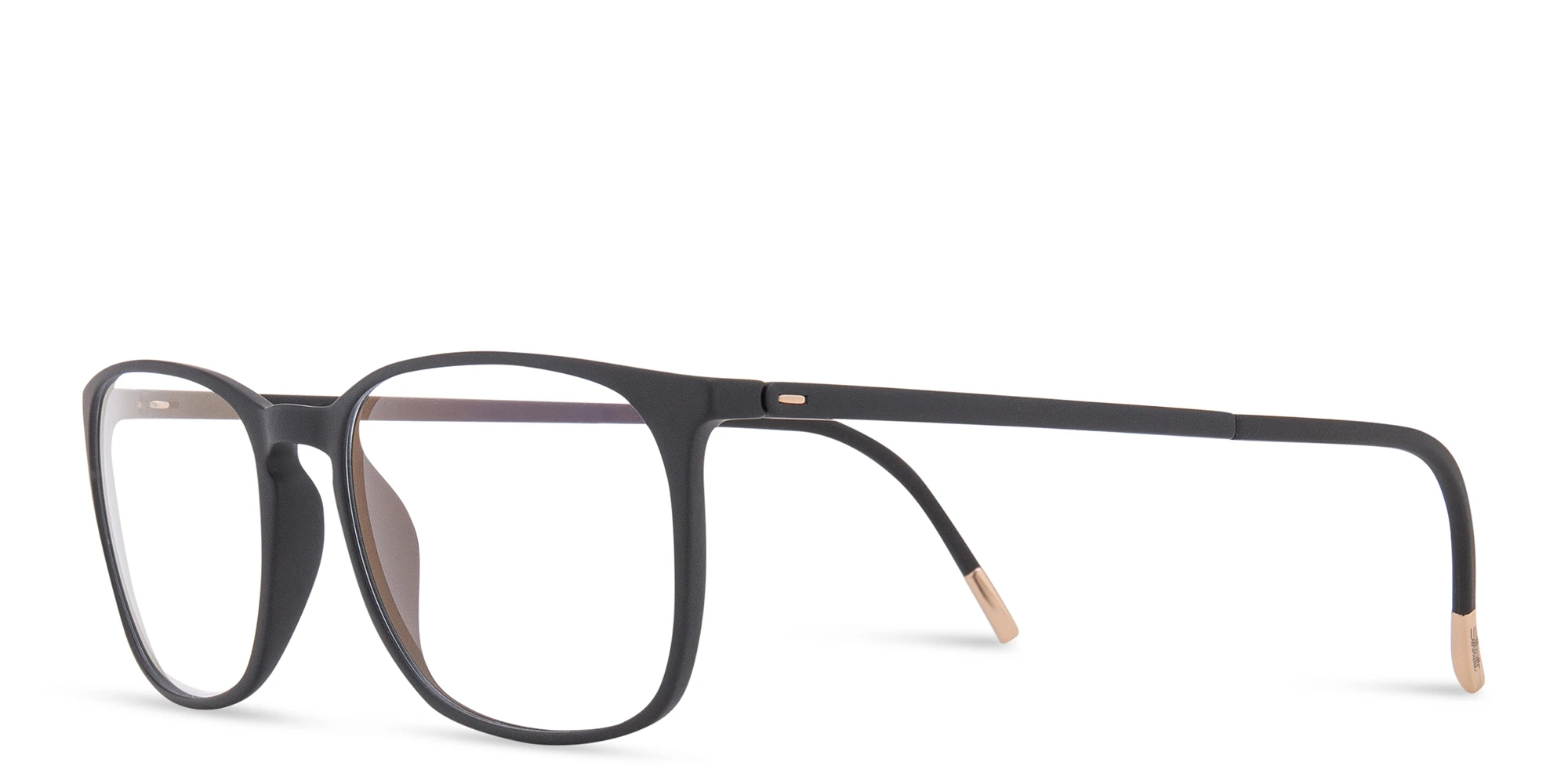 Shop Silhouette Square Eyeglasses in Black online.