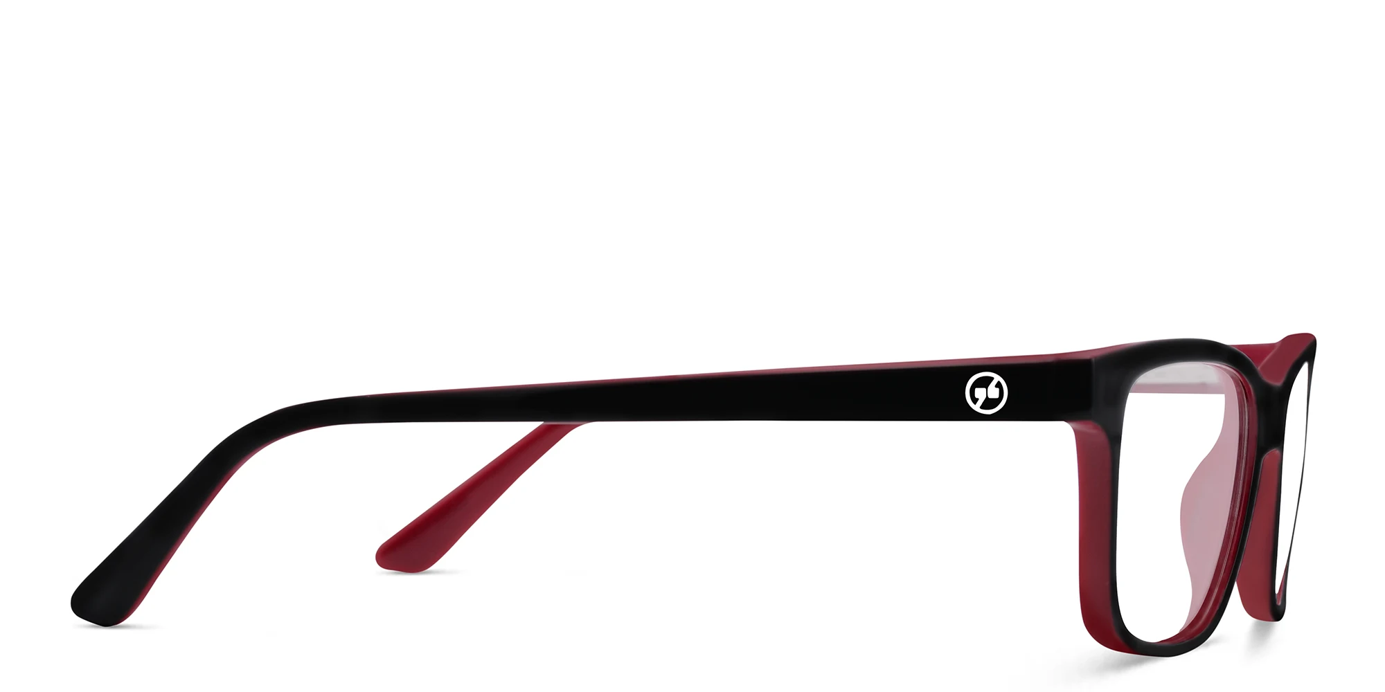 Shop EYE'M Kids Rectangle Eyeglasses in Double Layer Black & Pink online.