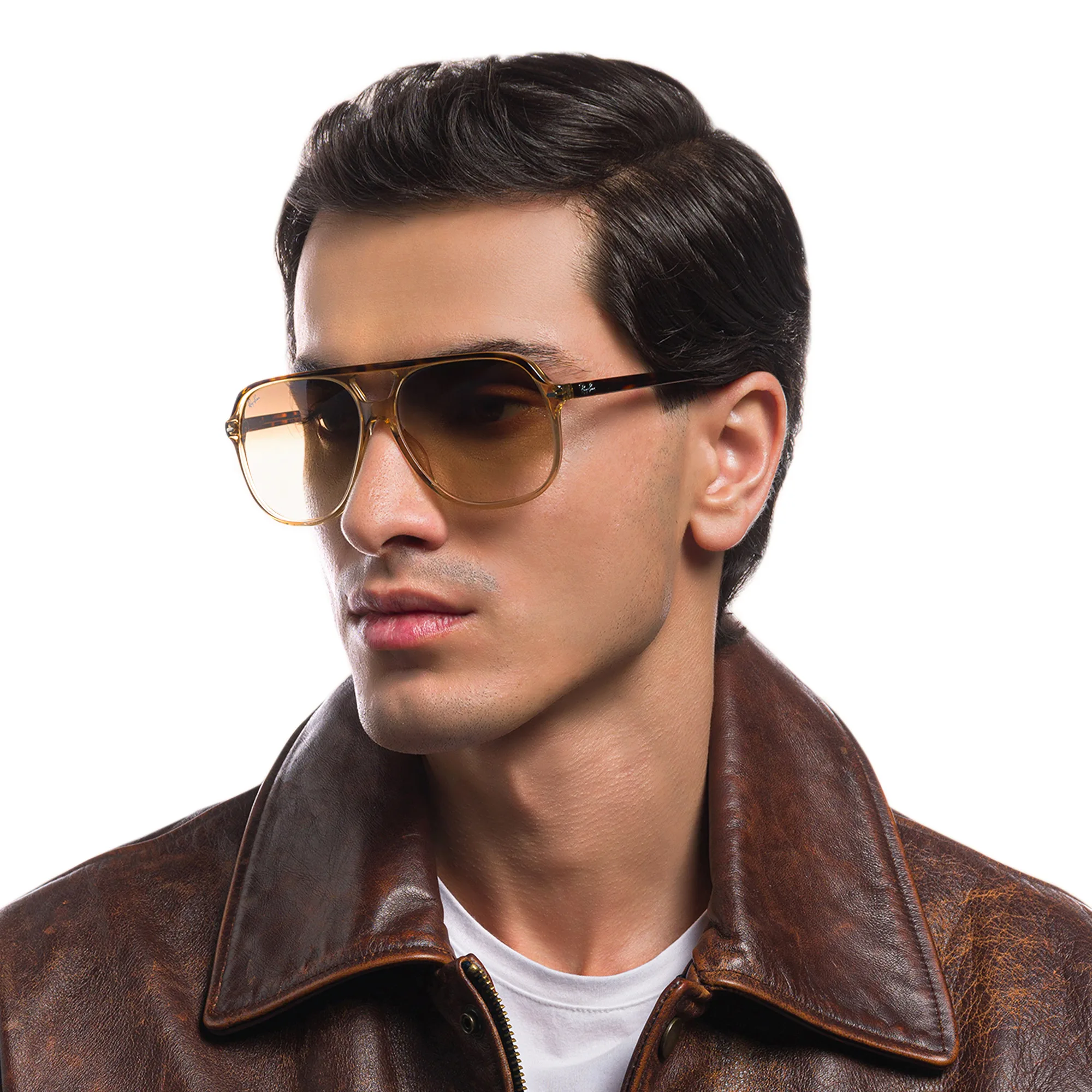 Shop Ray-Ban Bill Unisex Square Sunglasses in Havana online.