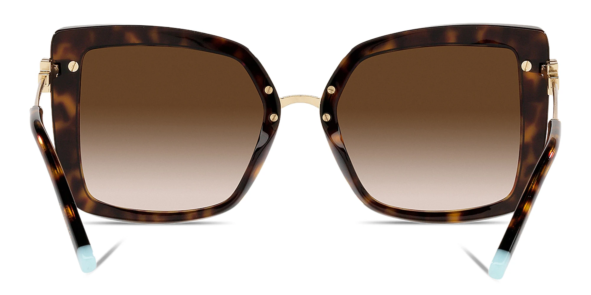 Shop TIFFANY Square Sunglasses in Havana online.
