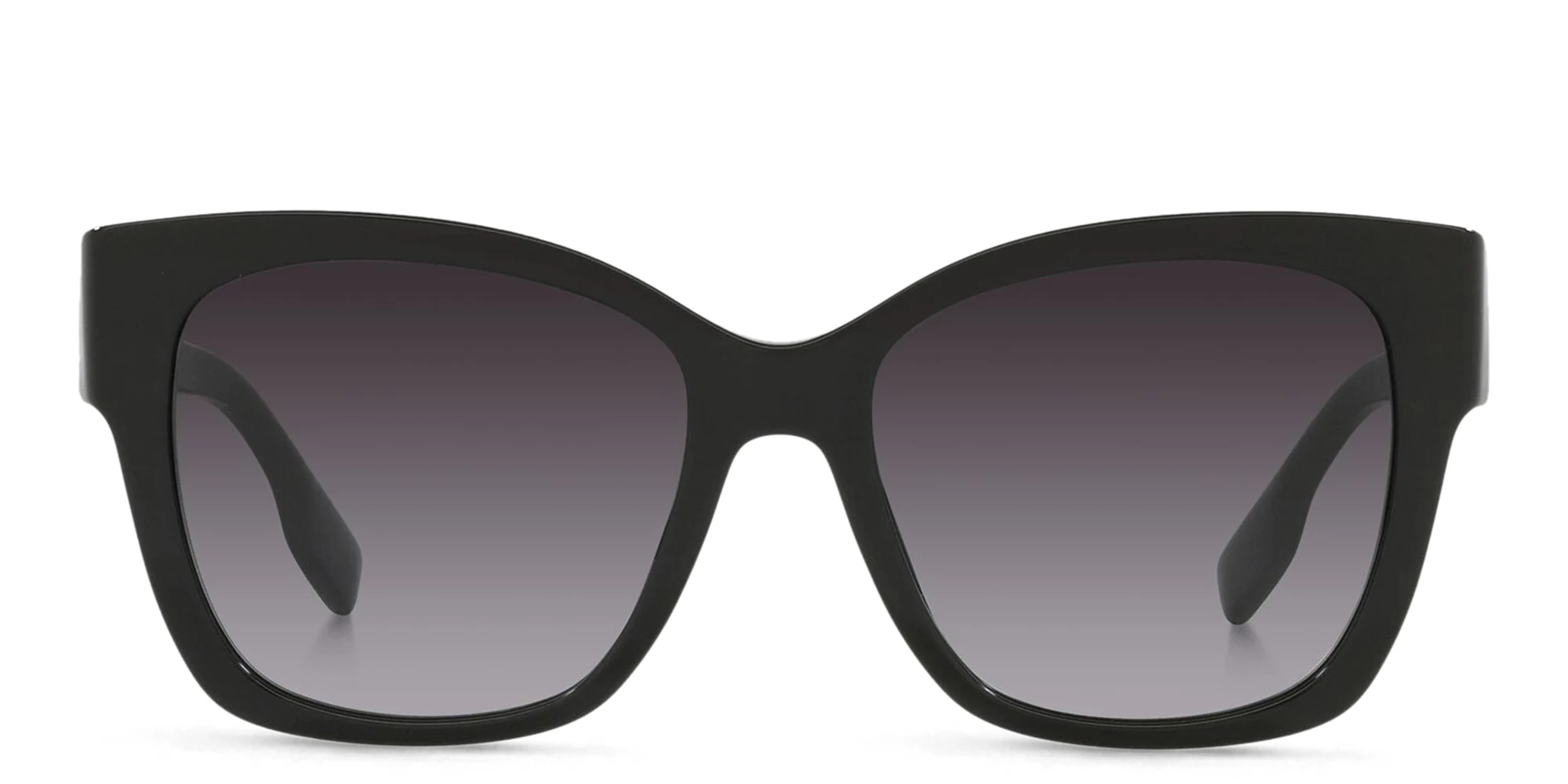 Shop BURBERRY Square Sunglasses in Black online.