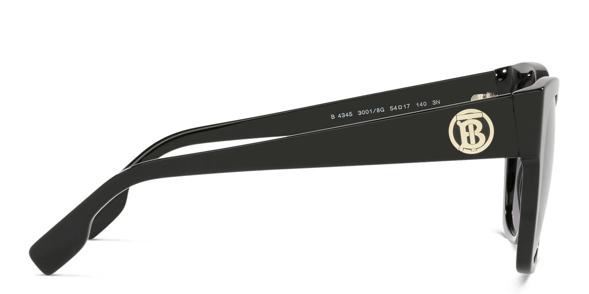 Shop BURBERRY Square Sunglasses in Black online.
