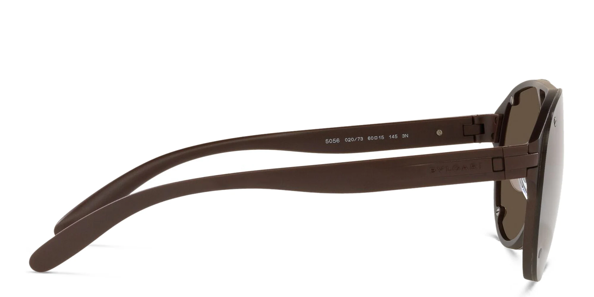 Shop BVLGARI Aviator Sunglasses in Brown online.